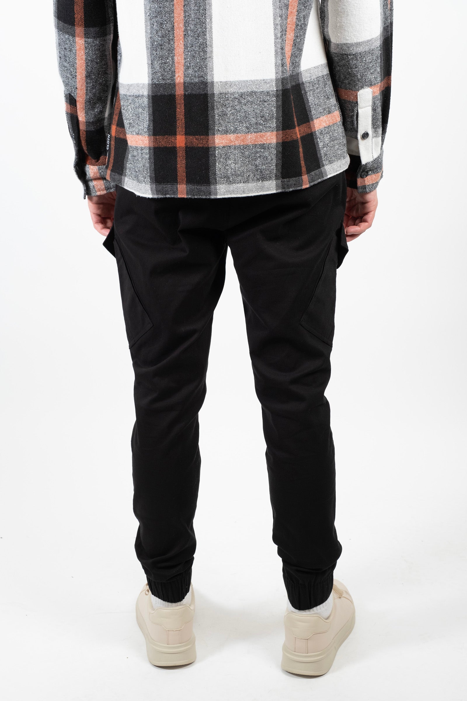 Diagonal Cargo Pocket Twill Jogger