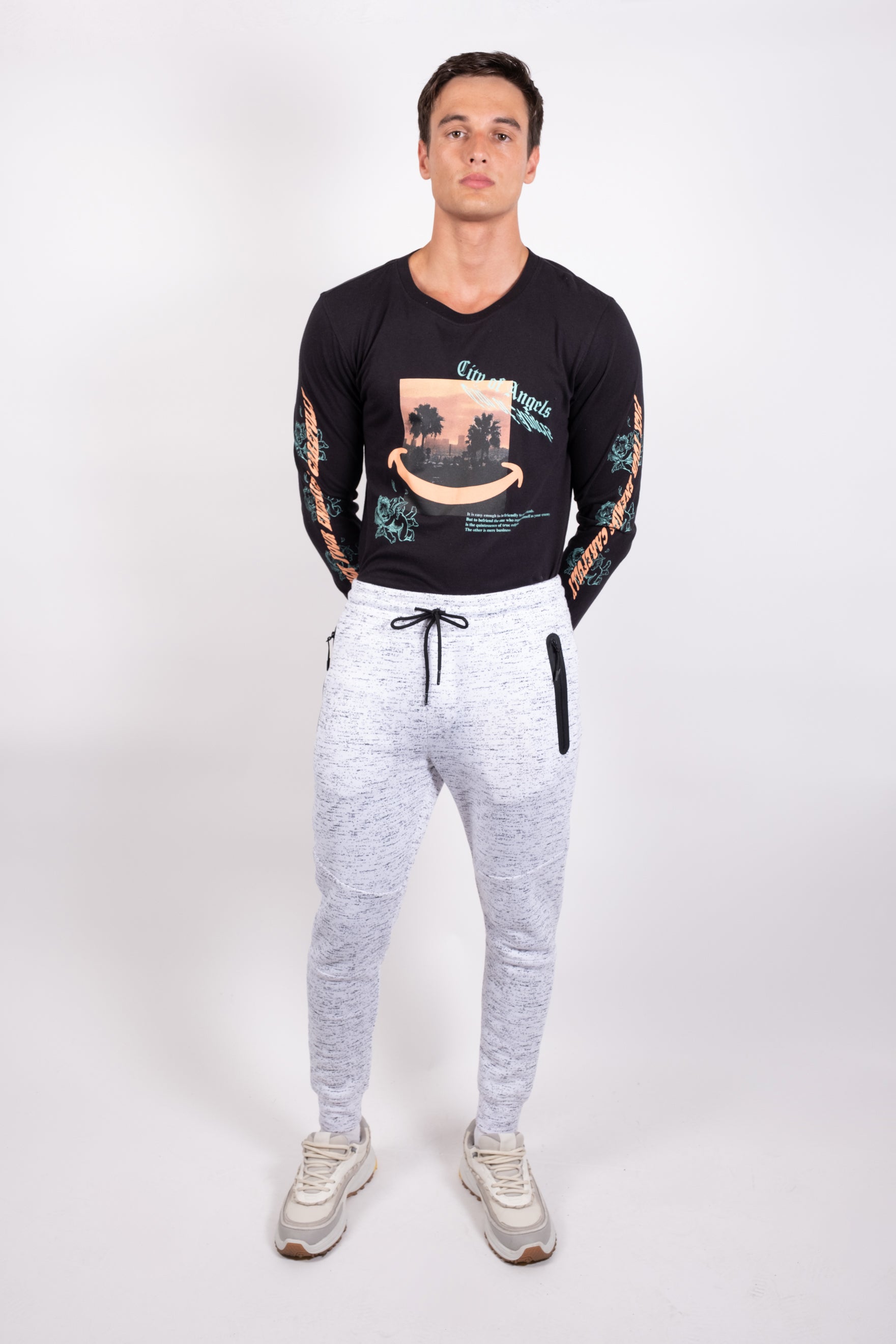 Heat Seal Fleece Zip Joggers