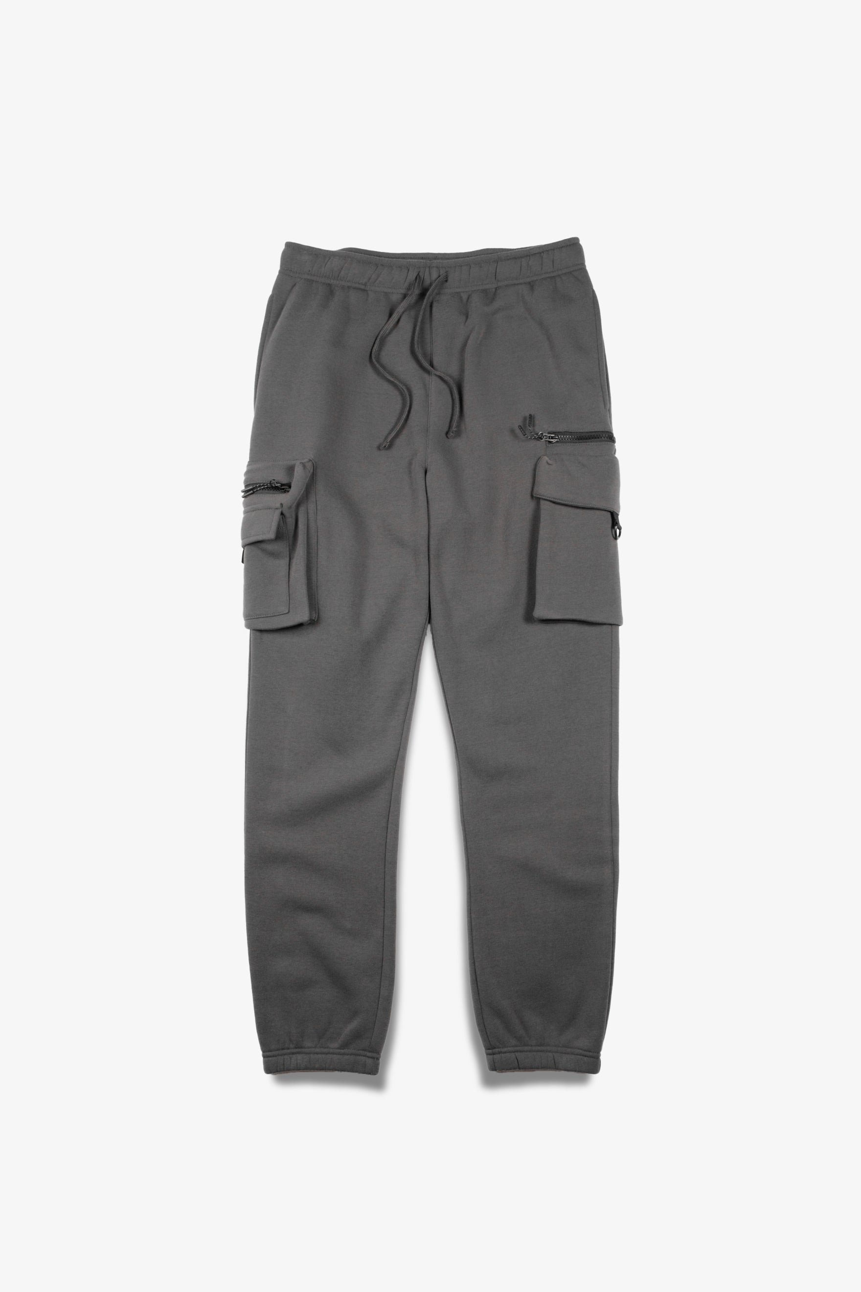 Cargo Pocket Sweat Pants, Black