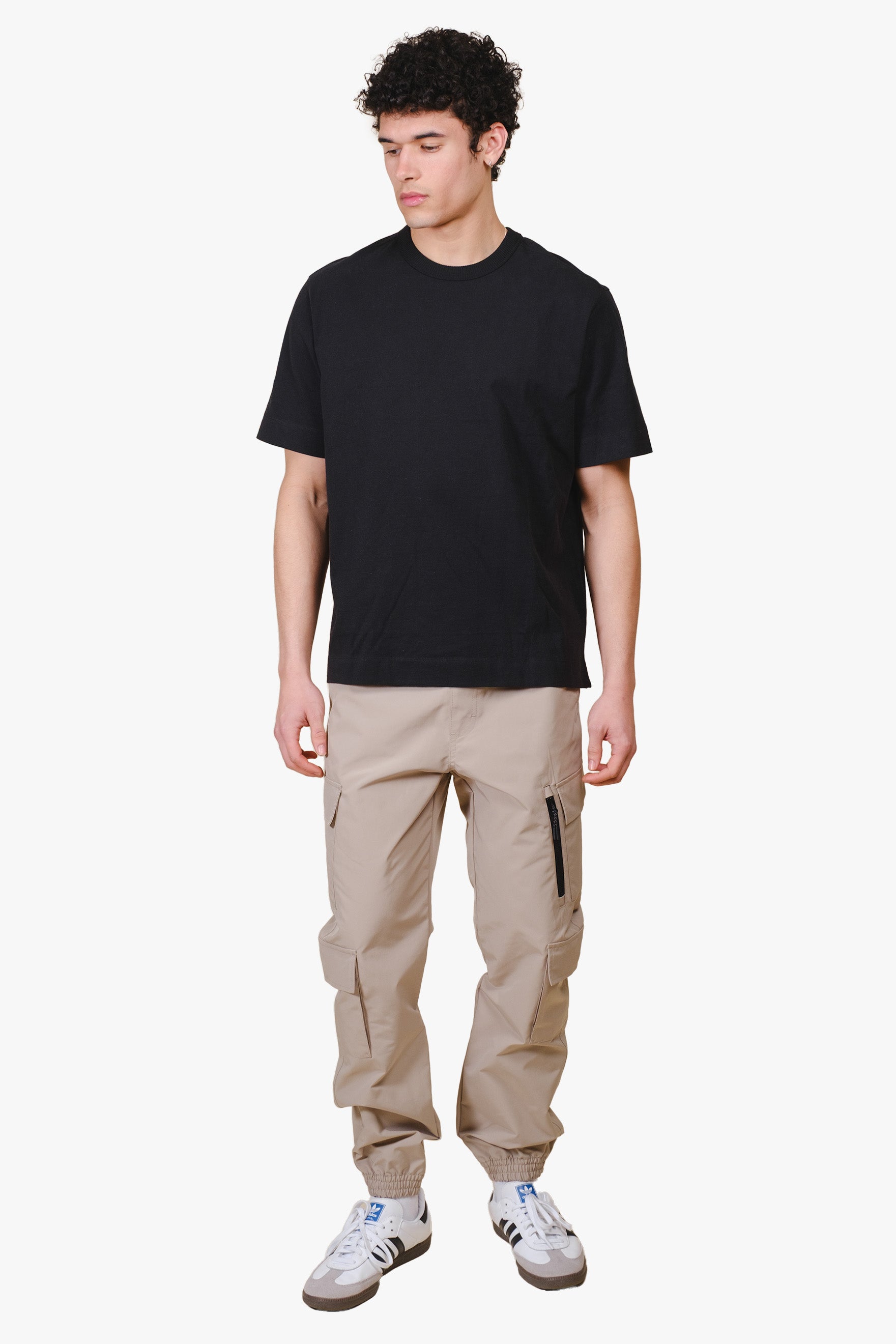 Diagonal Multi Caro Pocket Jogger #color_pumice stone
