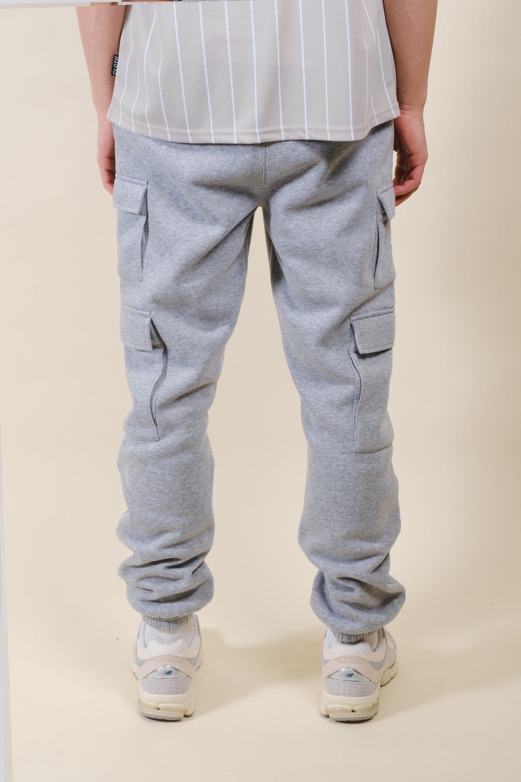 Fusion Work Ready Cargo Sweatpants #color_heather grey