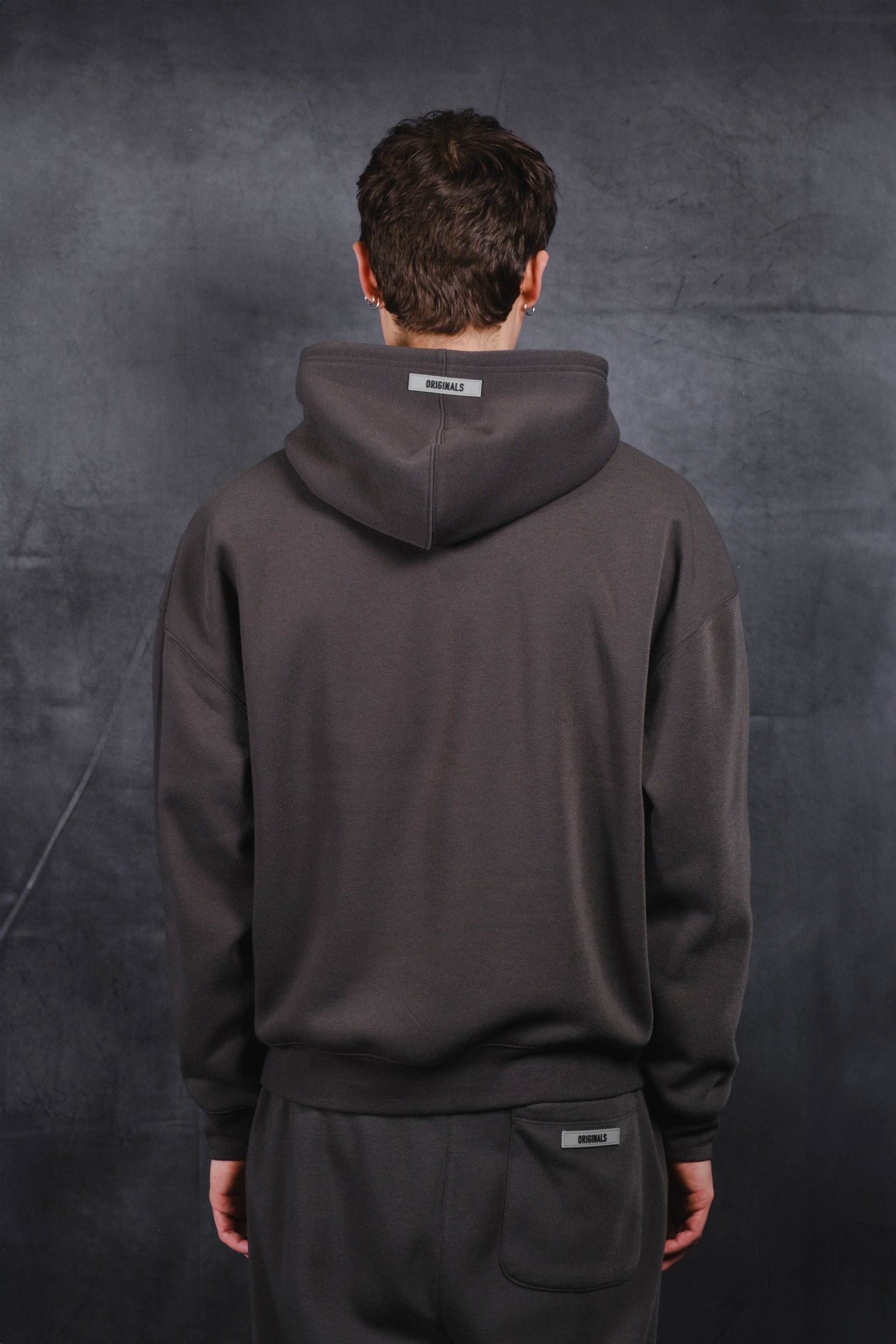 Mens Dusty Black Hoodie Brooklyn Cloth #color_dusty black