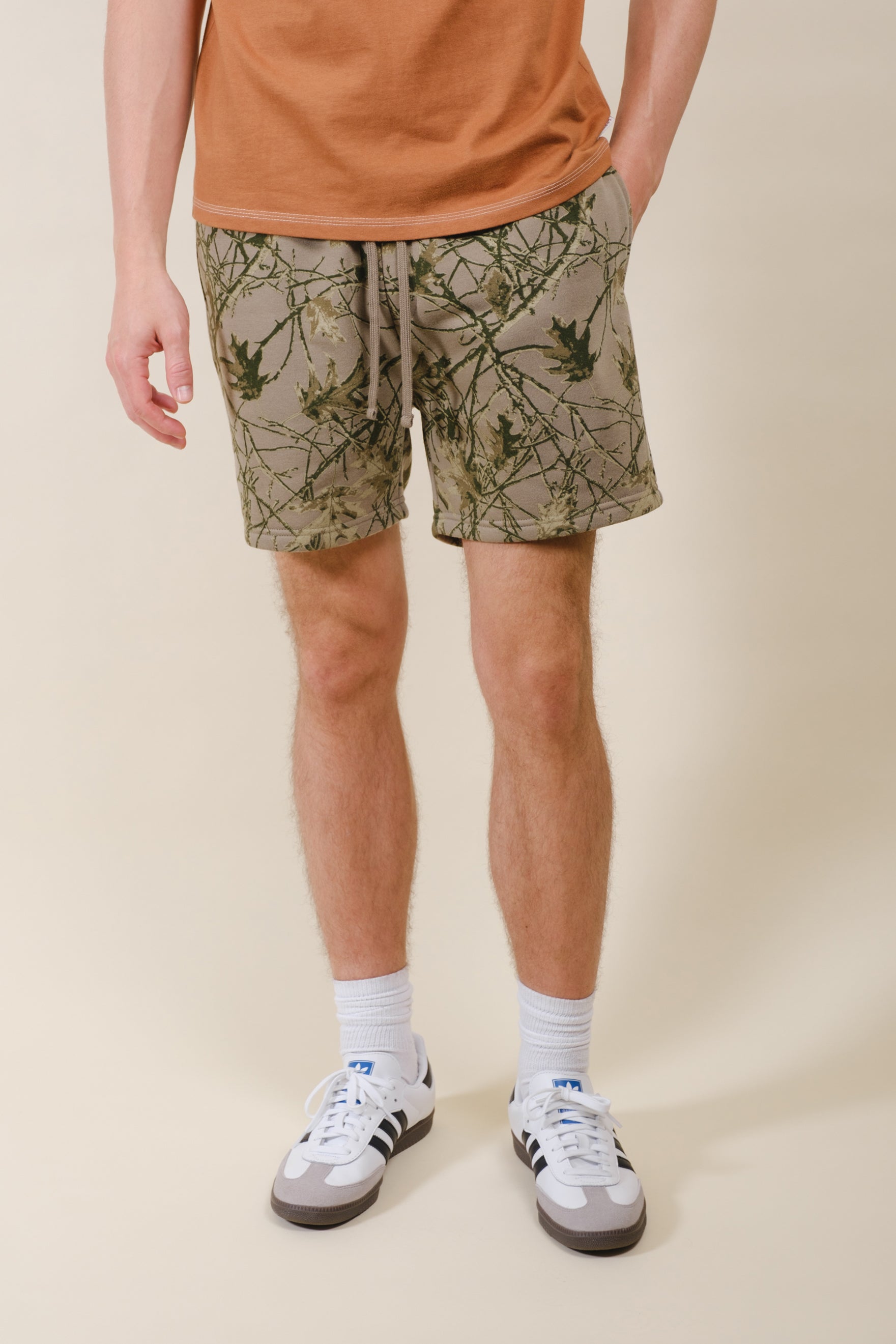 Comfy Real Tree Camo Fleece Short #color_olive
