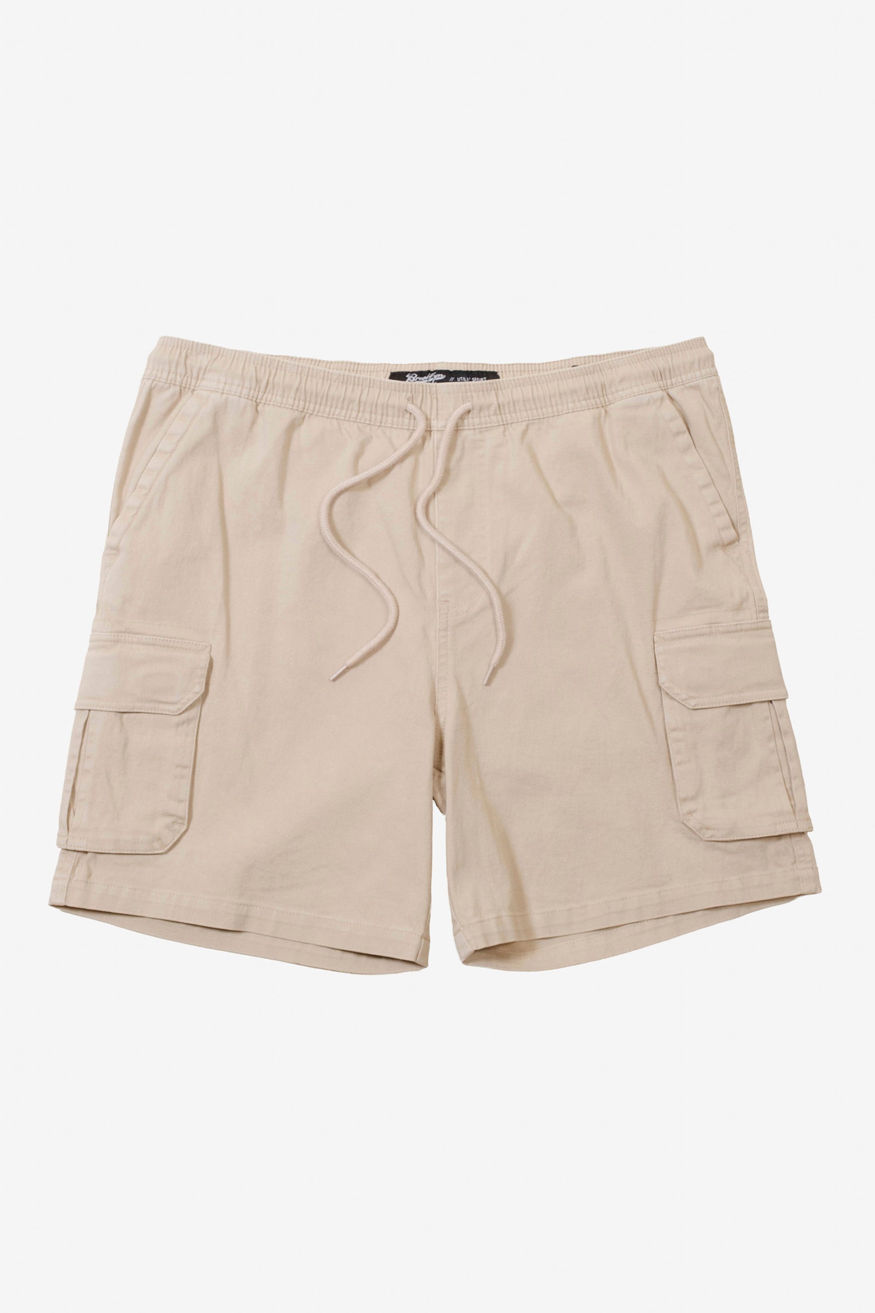Brooklyn Cloth's men's washed twill cargo shorts in Khaki
#color_khaki