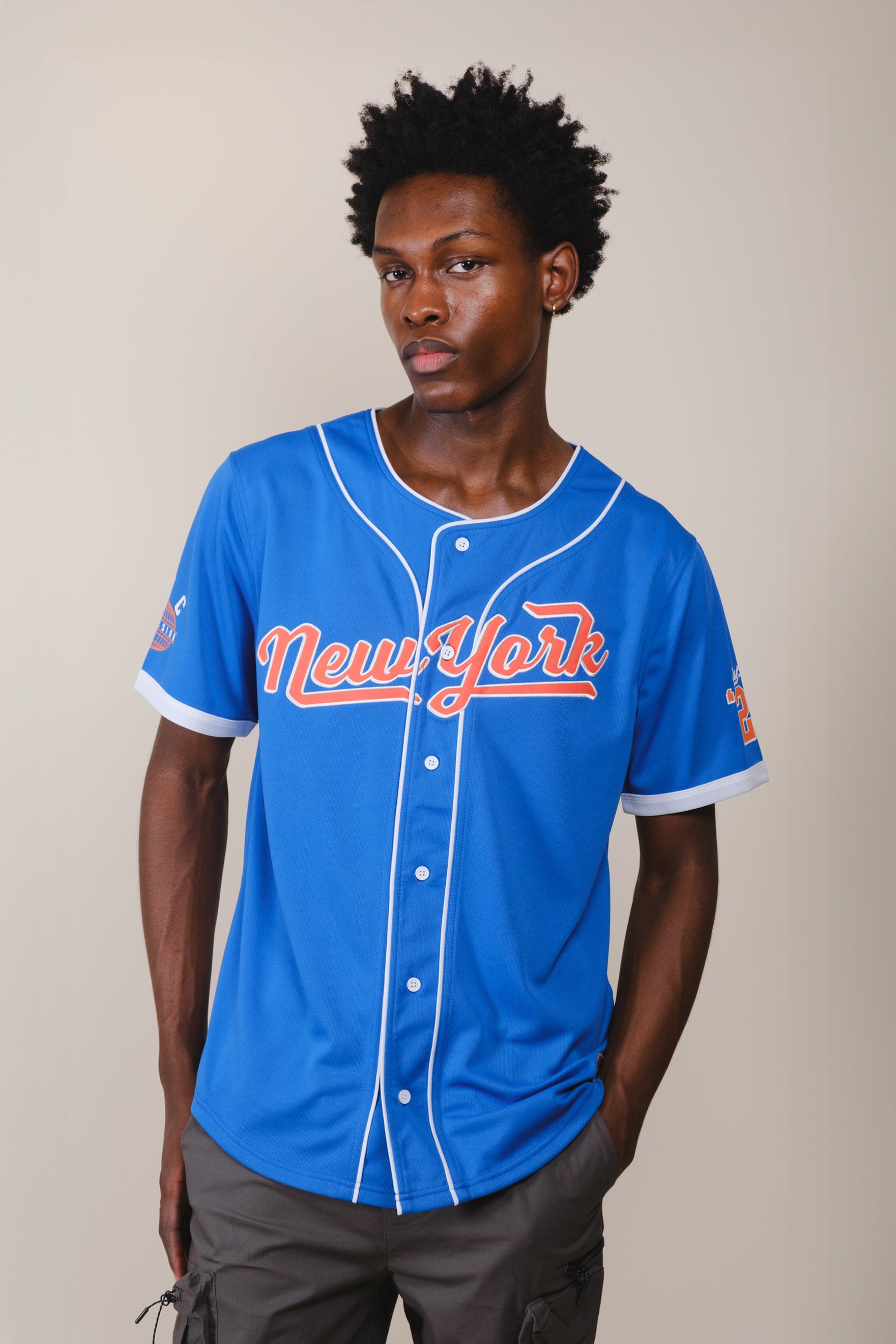 NY Excelsior Baseball Jersey
#color_royal blue