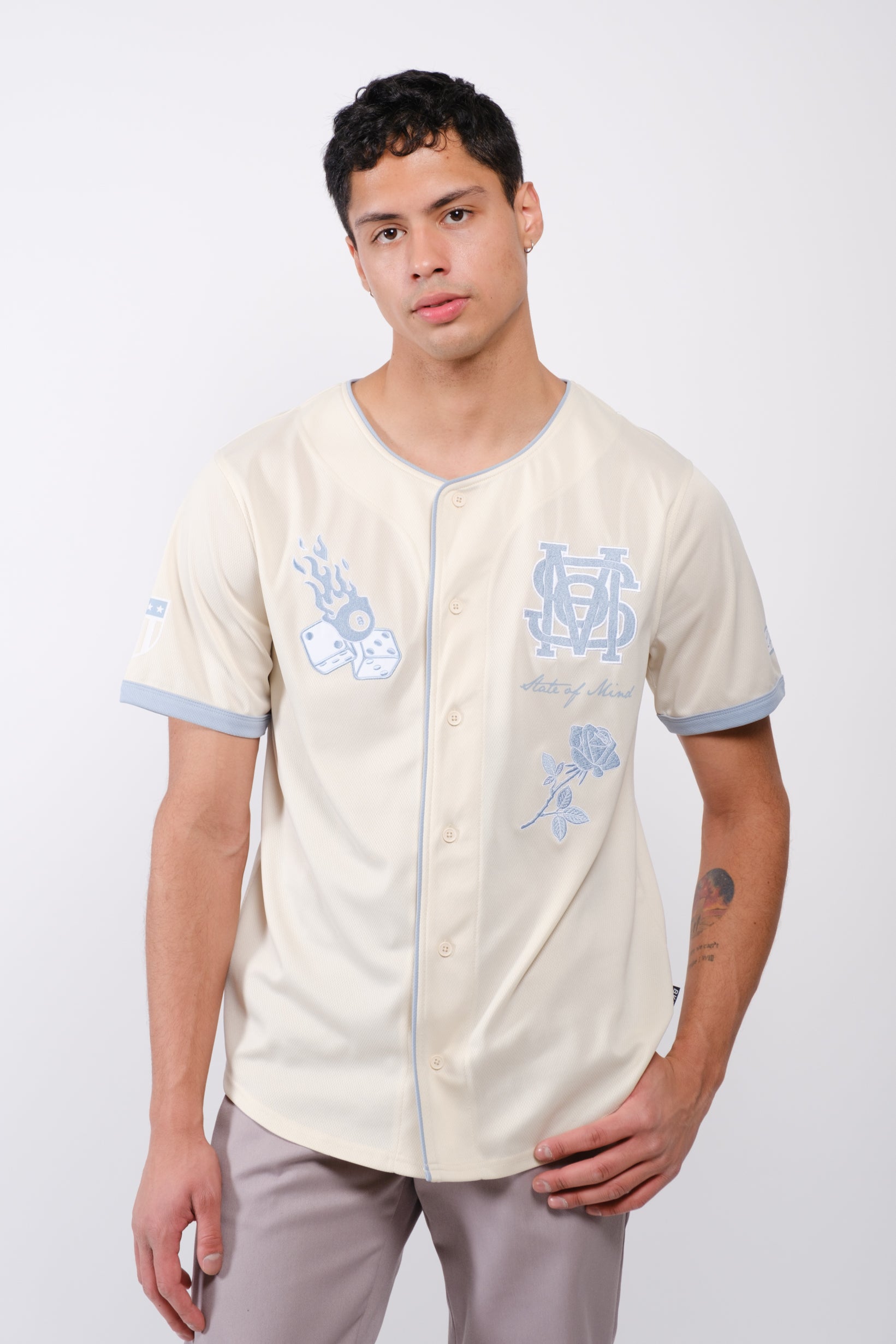 State of Mind Baseball Jersey
#color_cream