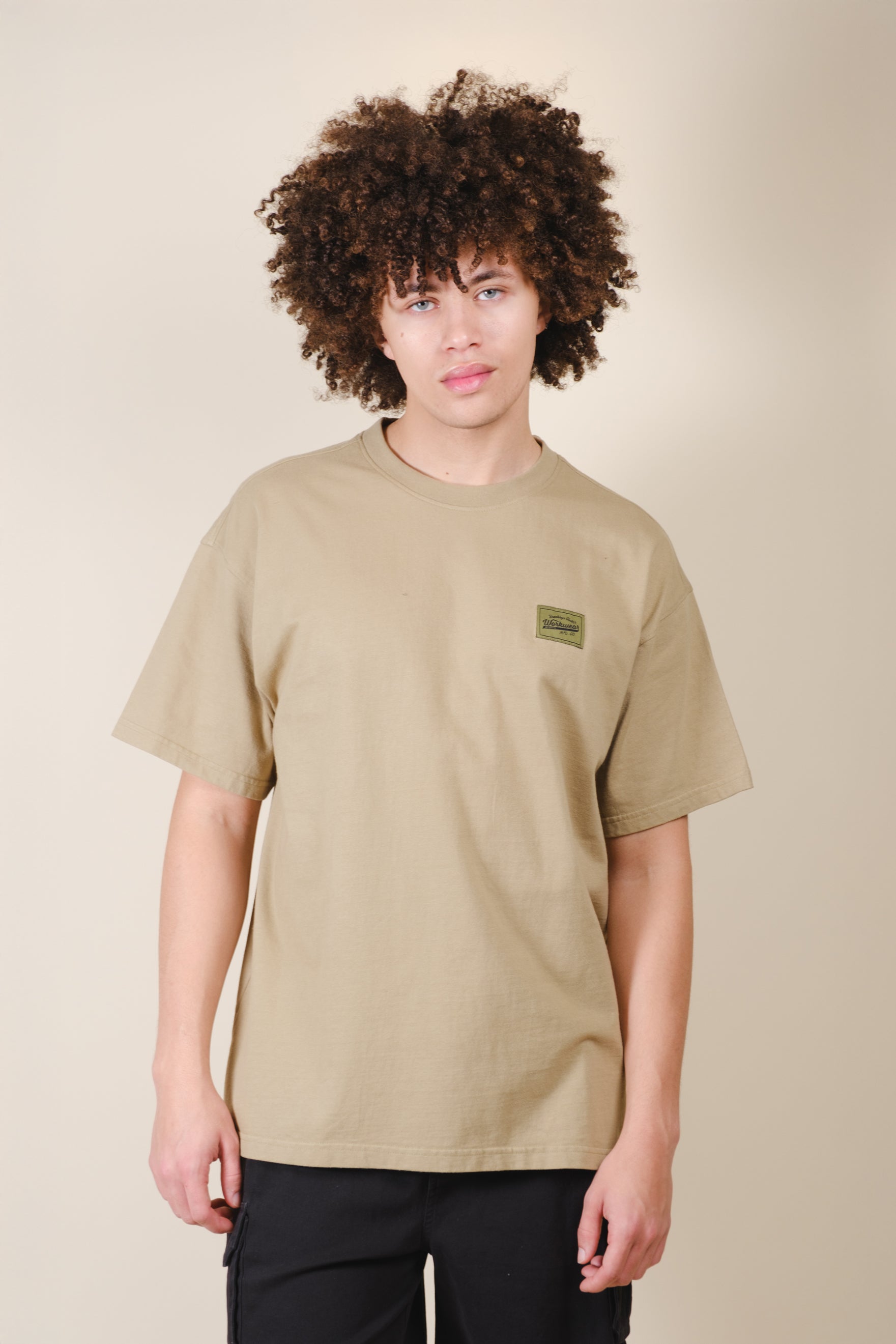 100% cotton jersey casual t shirt
#color_olive grey