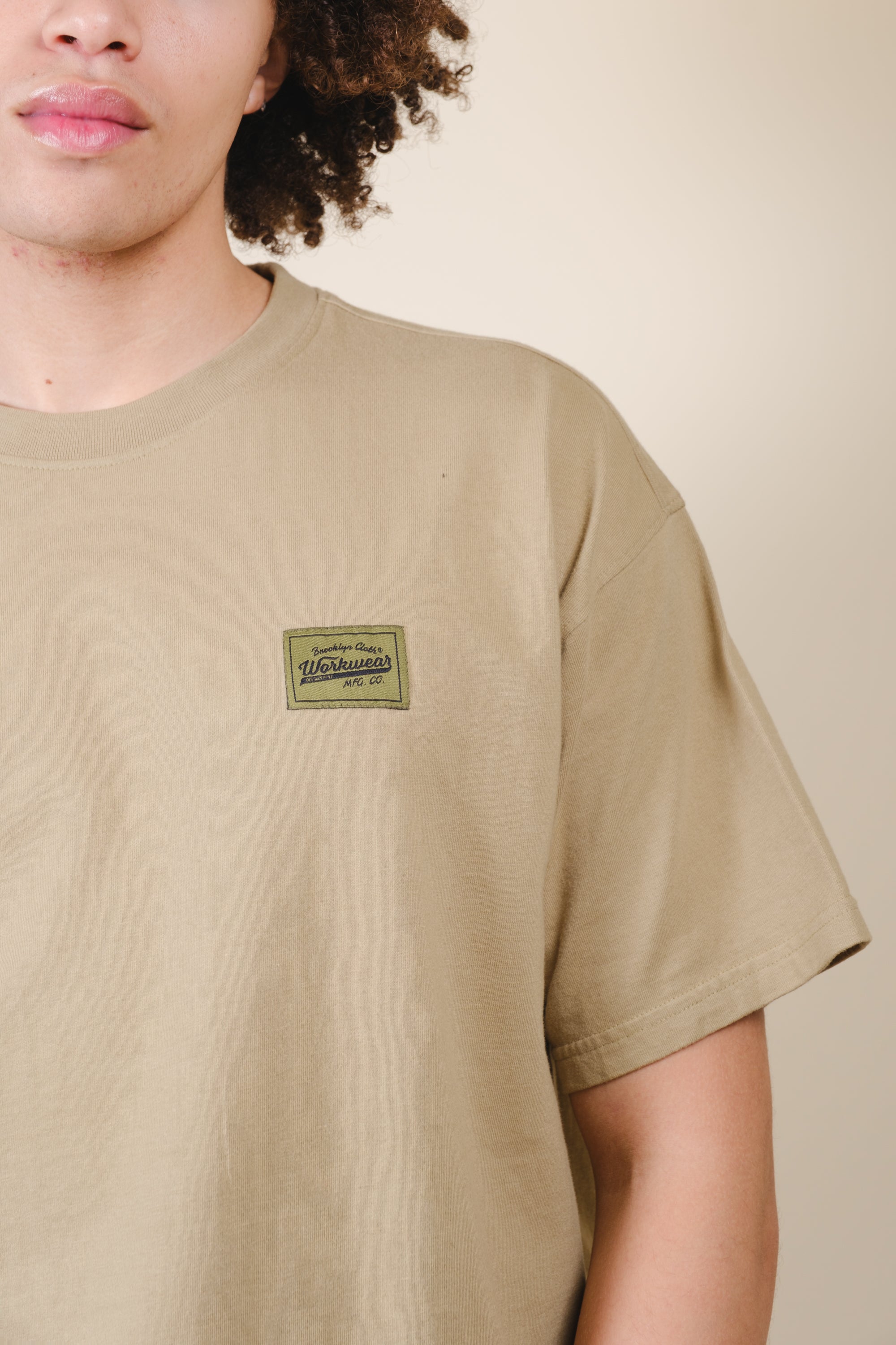 Soft 100% jersey cotton t shirt in olive grey #color_olive grey