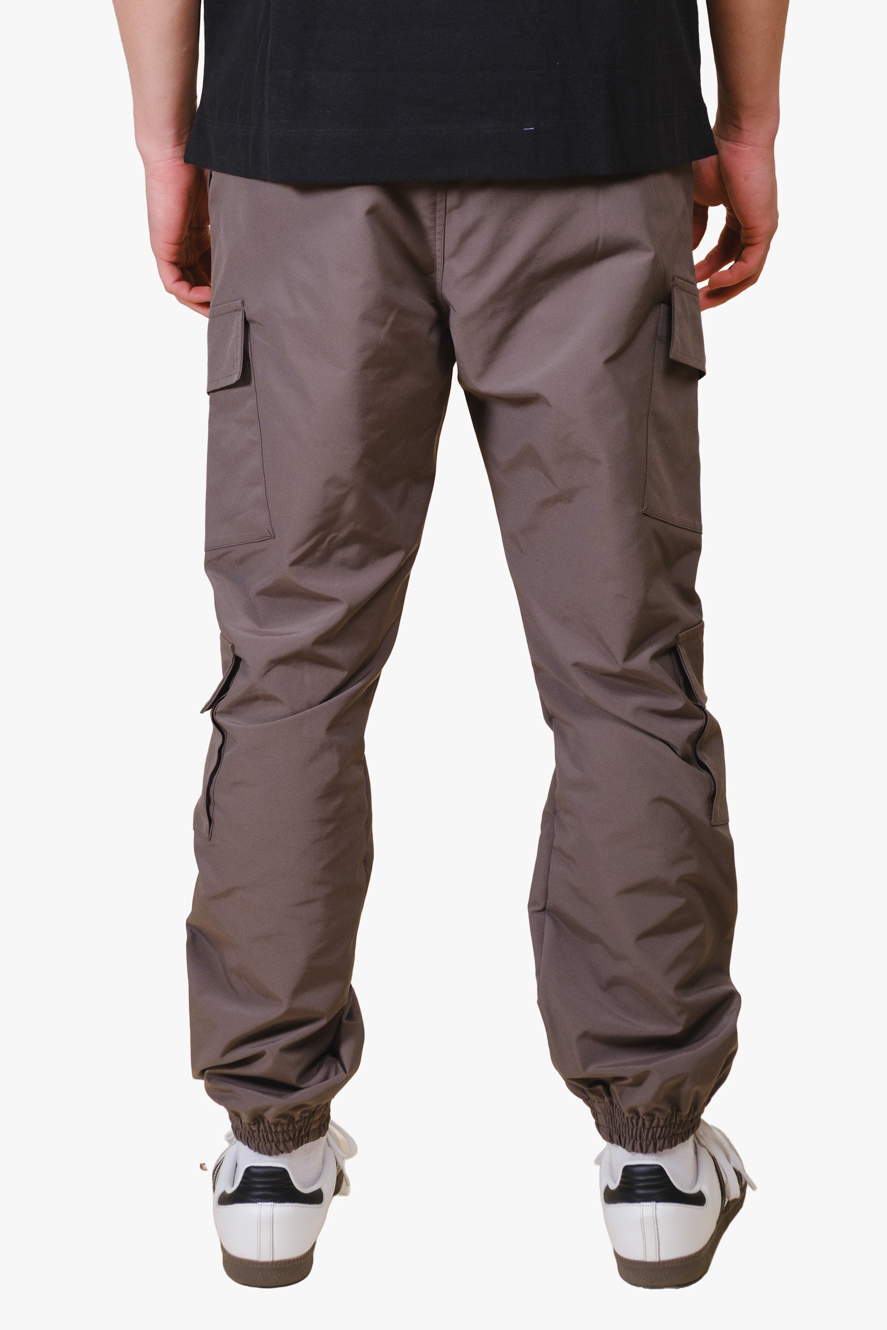 Diagonal Multi Caro Pocket Jogger #color_charcoal grey