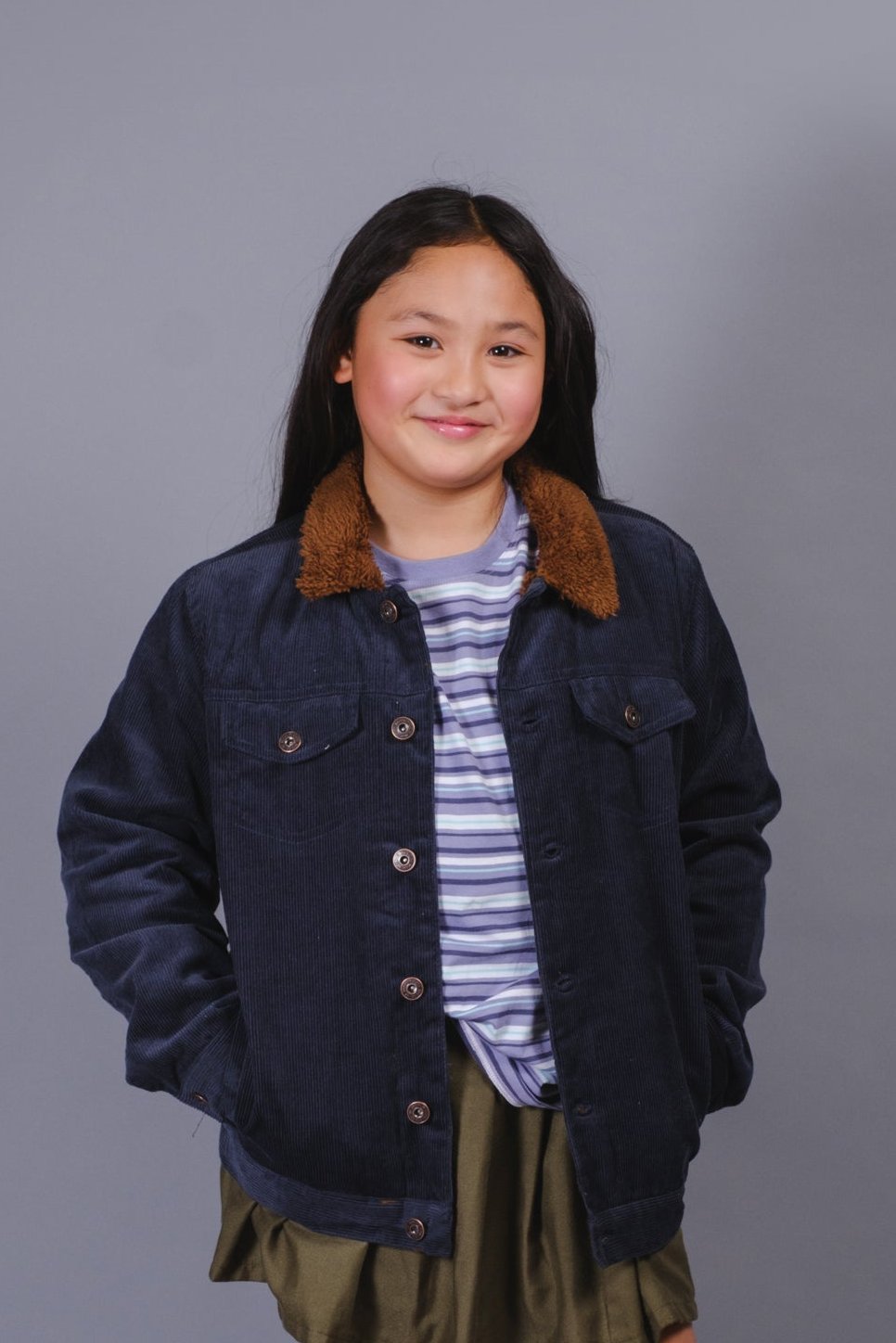 Kids Sherpa Lined Cord Trucker Brooklyn Cloth - Main Image