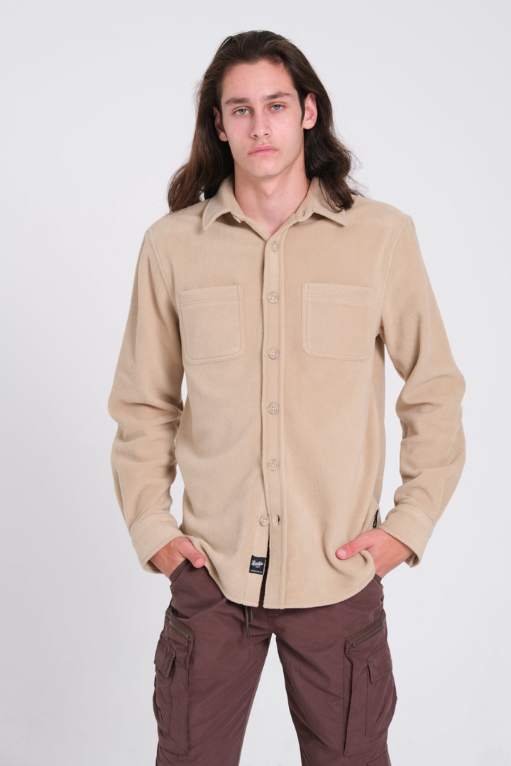 Heavy knit shacket
#color_khaki