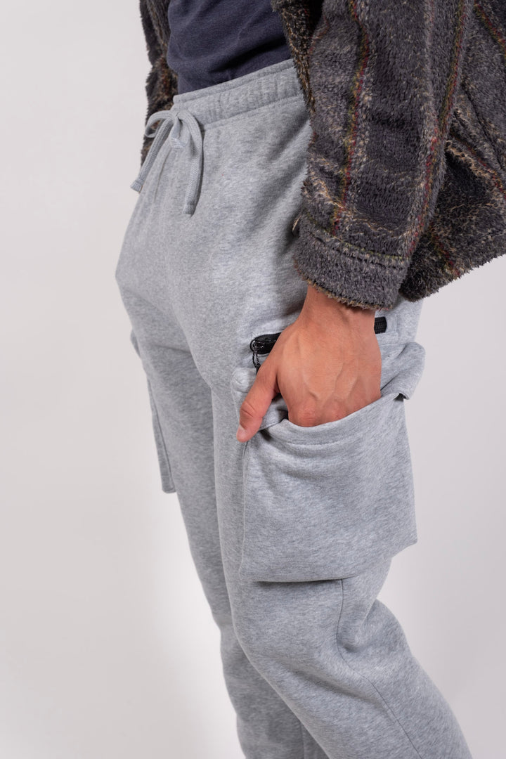 Zip Cargo Pocket Sweatpants
#color_heather-grey