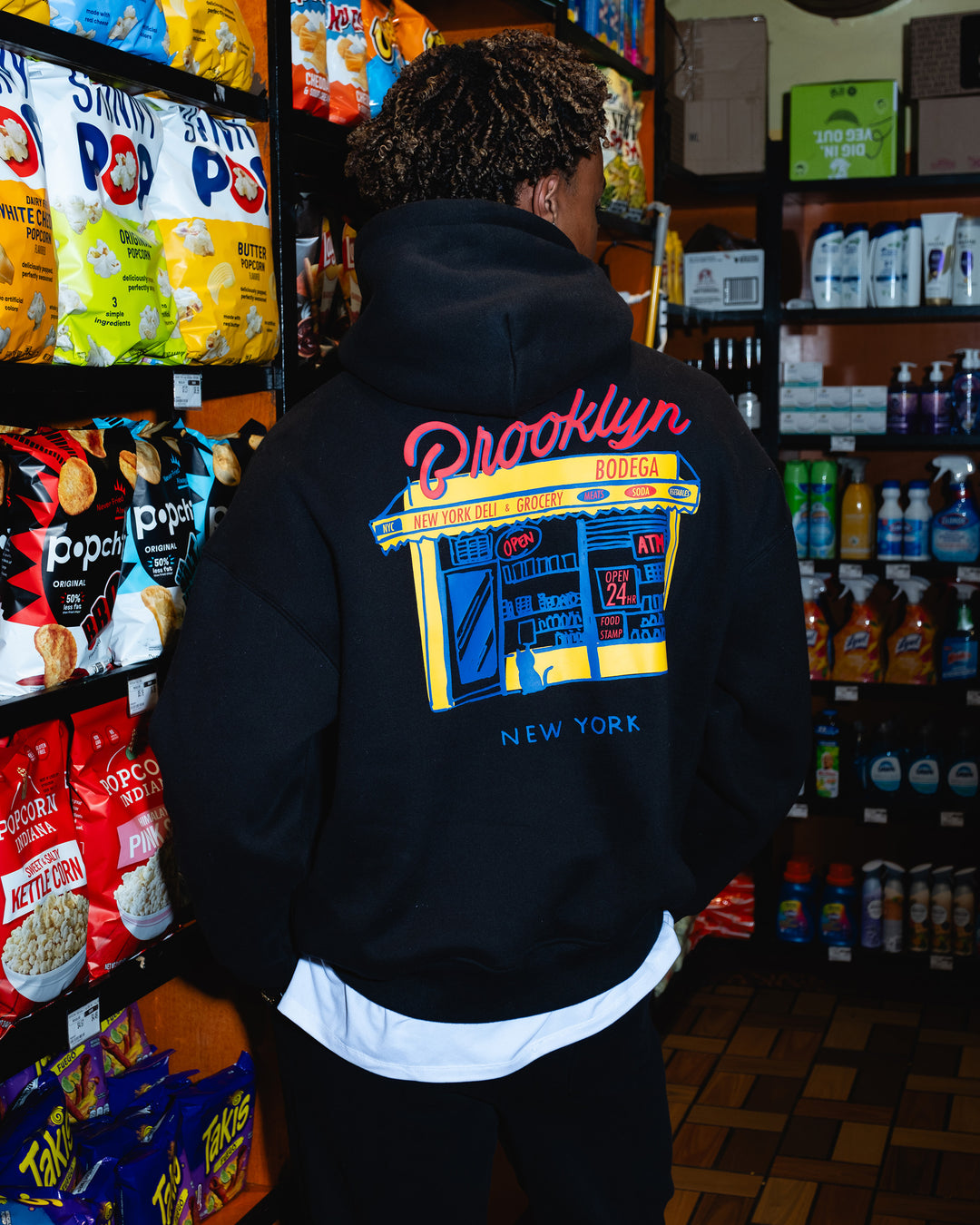 Heavyweight Brooklyn Bodega Hoodie - Black