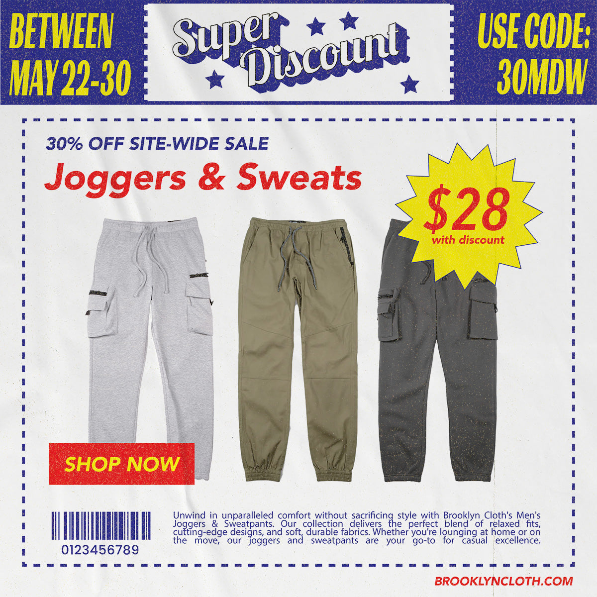 Brooklyn Cloth $28 Joggers + Sweats