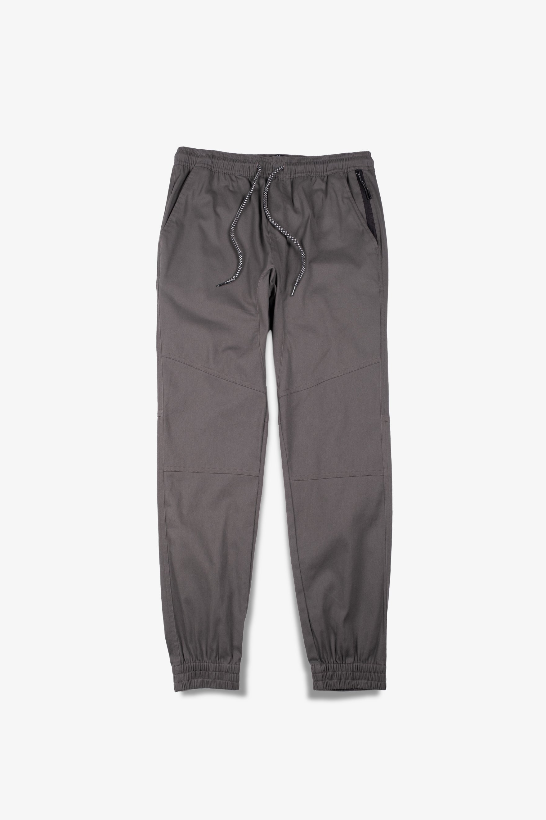 Charcoal gray Side Pocket Zip Twill Jogger 2.0
#color_charcoal grey