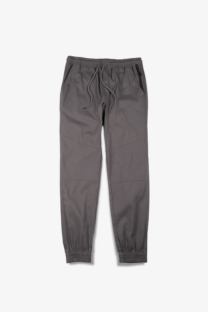 Charcoal gray Side Pocket Zip Twill Jogger 2.0
#color_charcoal-grey