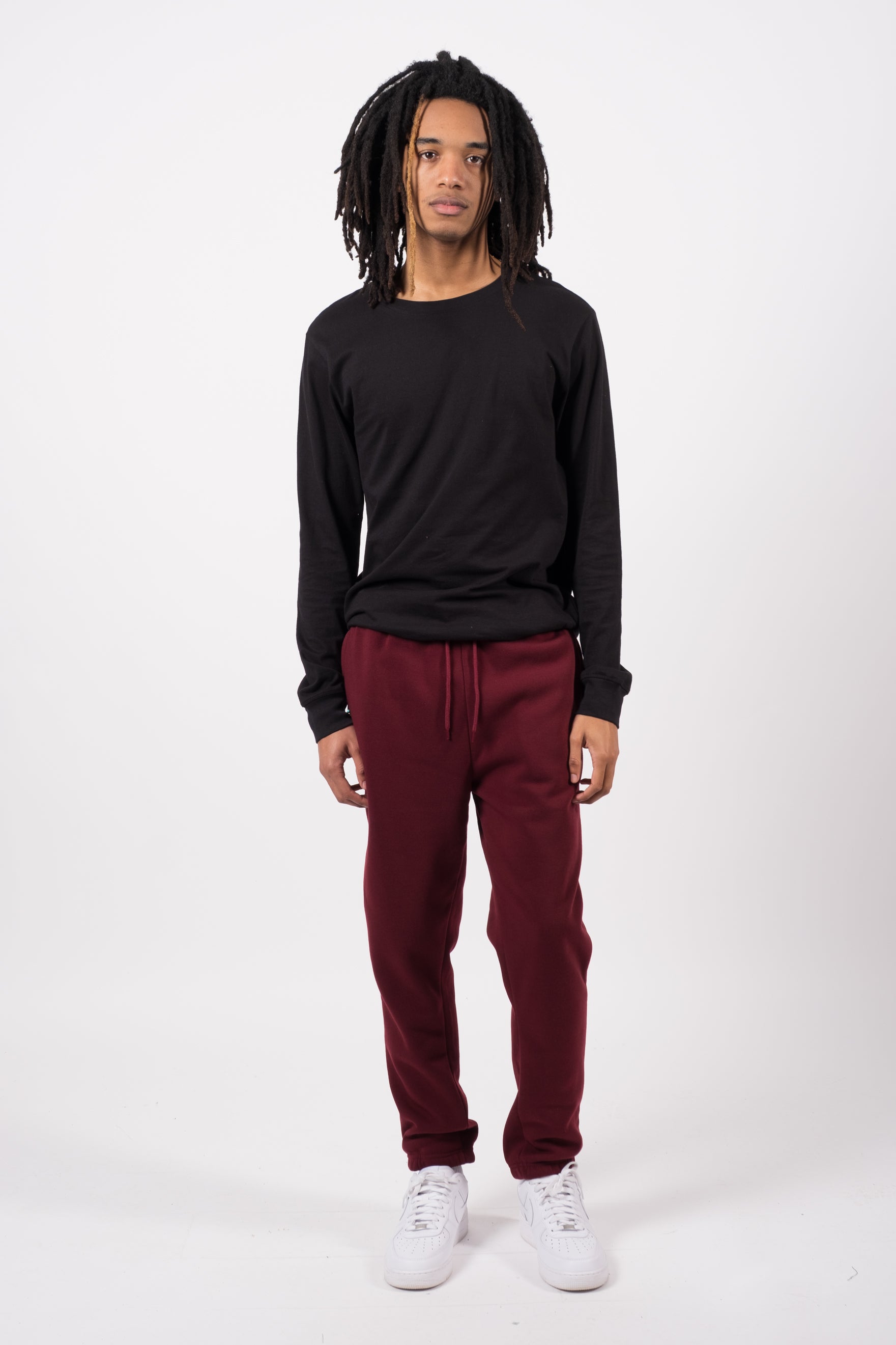 2.0 sweatpants for men in soft poly fleece
#color_dark cherry