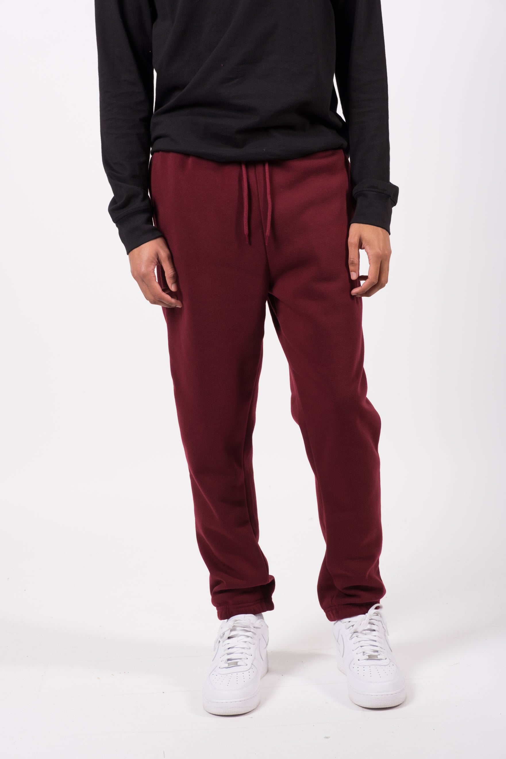 Men’s poly fleece 2.0 relaxed sweatpants
#color_dark-cherry