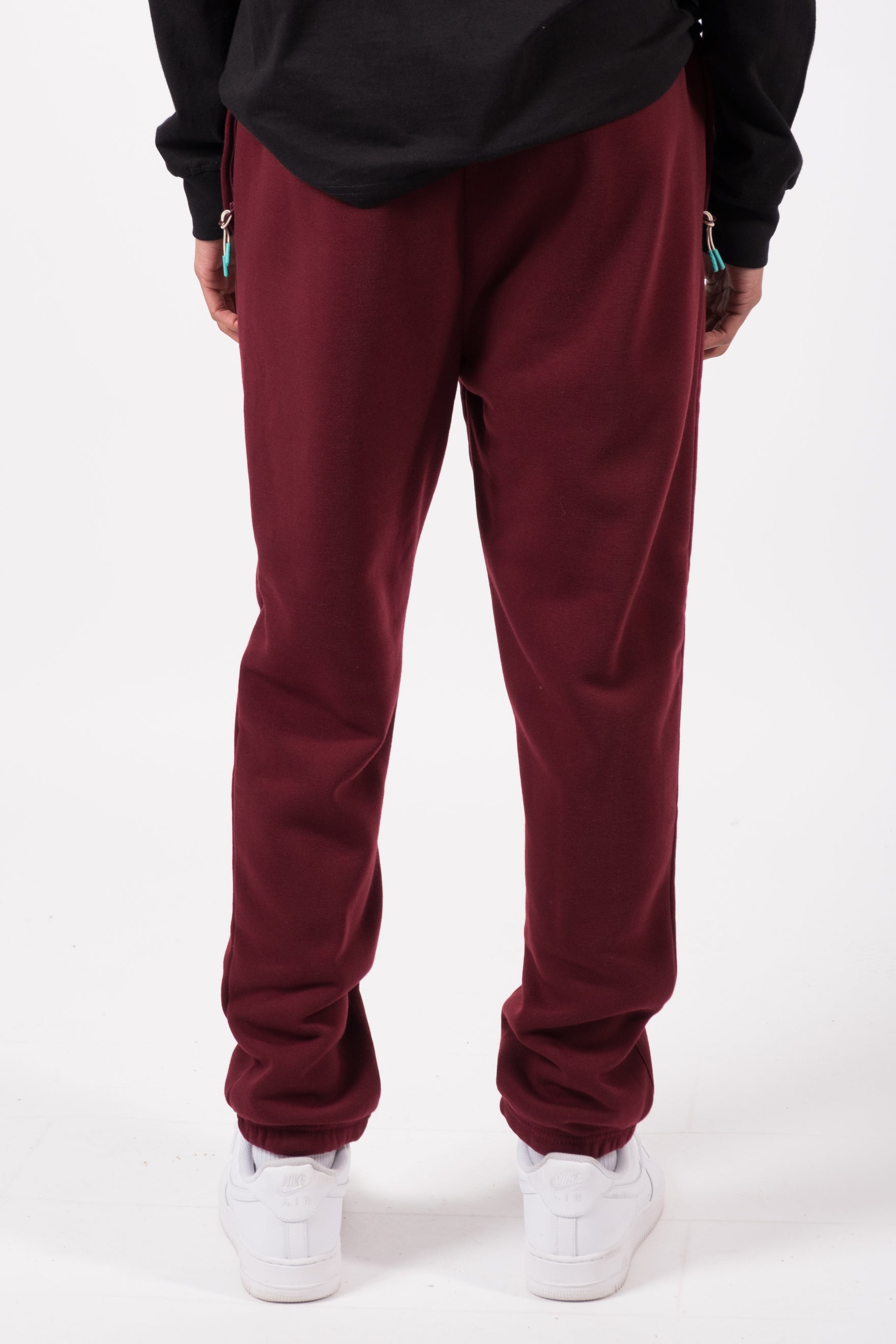 Soft men’s poly fleece 2.0 track pants
#color_dark cherry