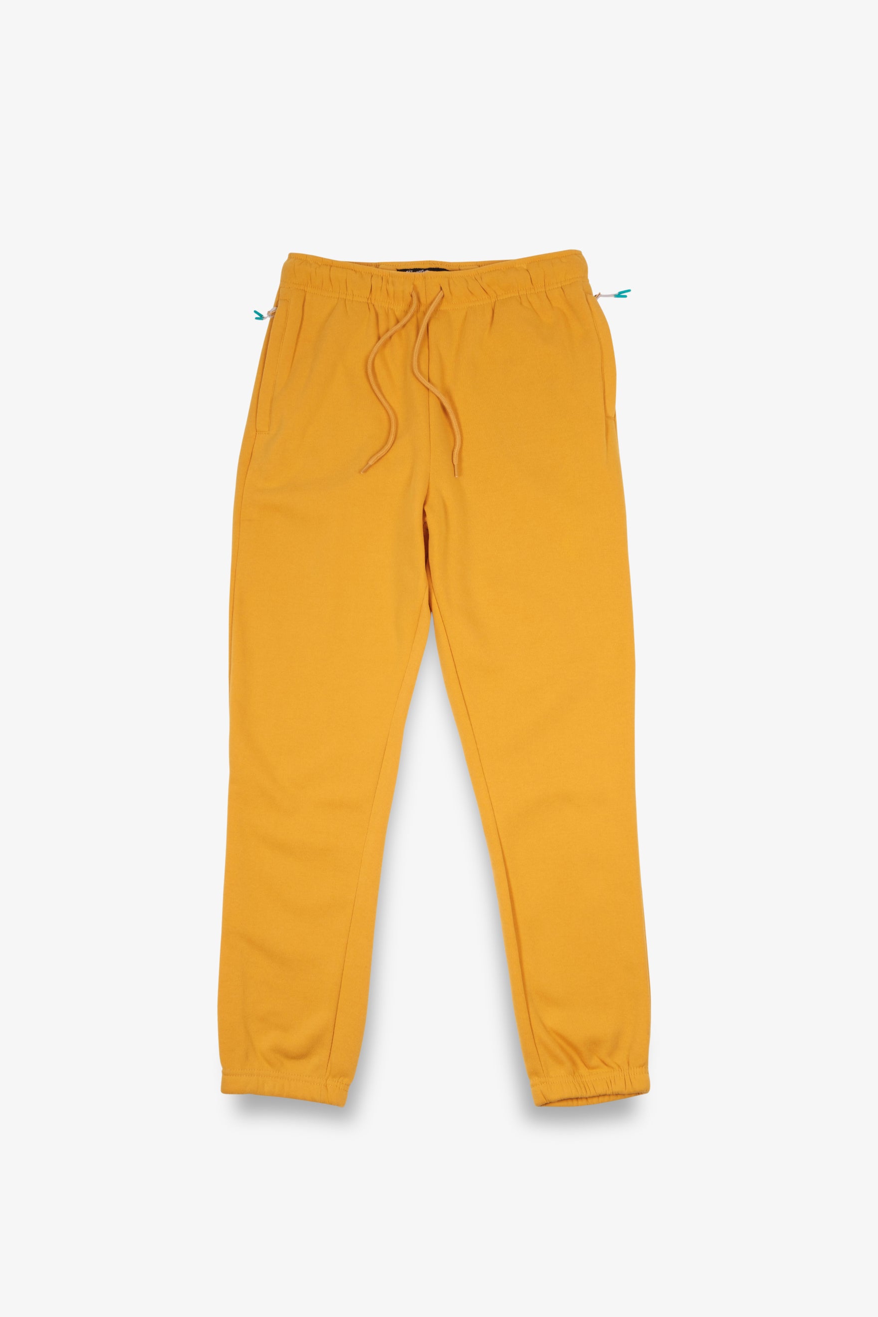 Soft poly fleece men’s sweatpants #color_mustard
