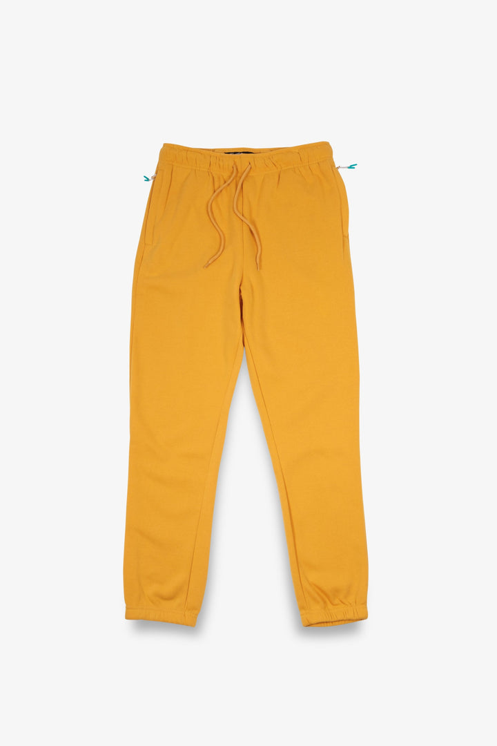 Soft poly fleece men’s sweatpants #color_mustard