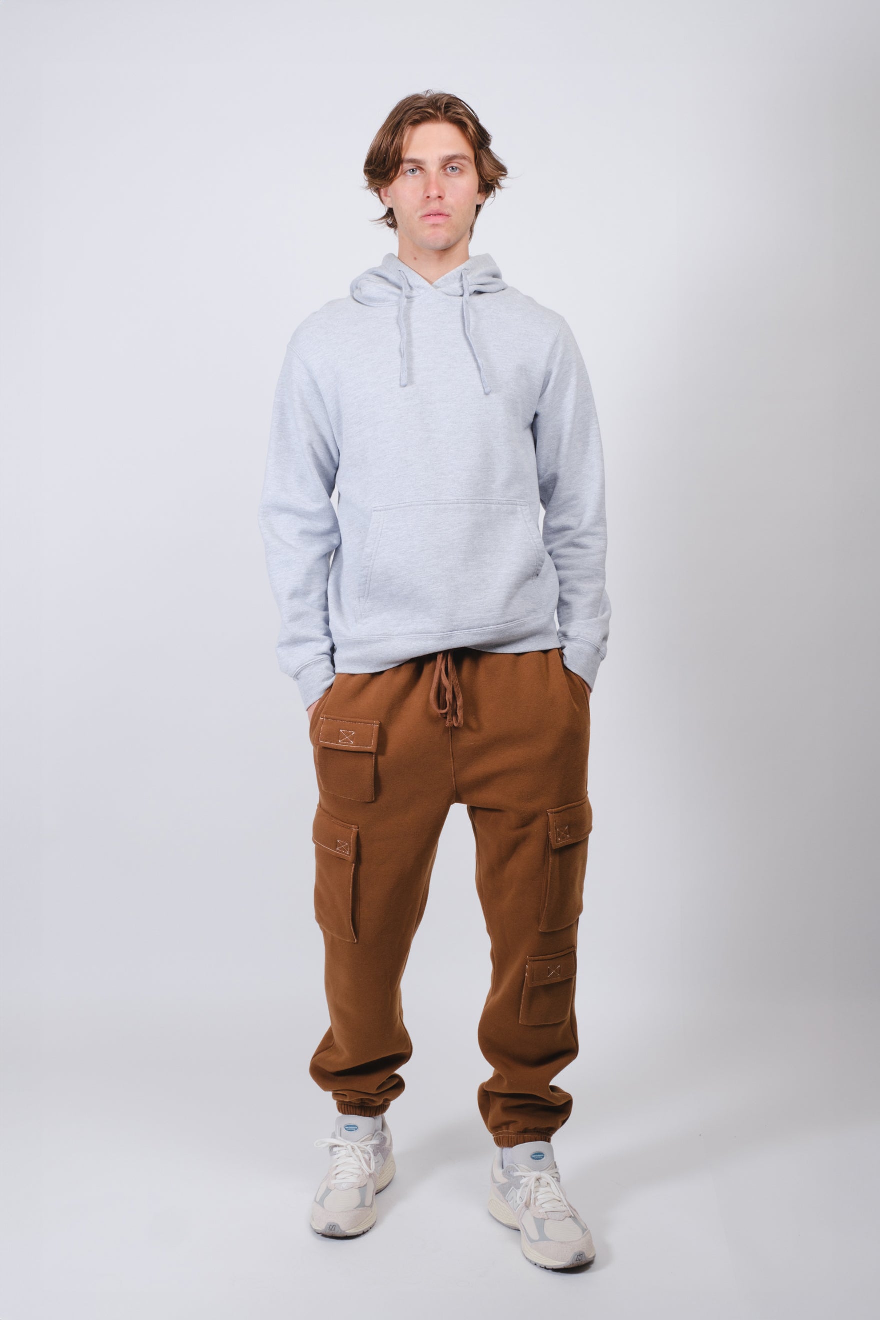 Everyday Contrast stich Multi pocket Sweatpant 
#color_toffee
