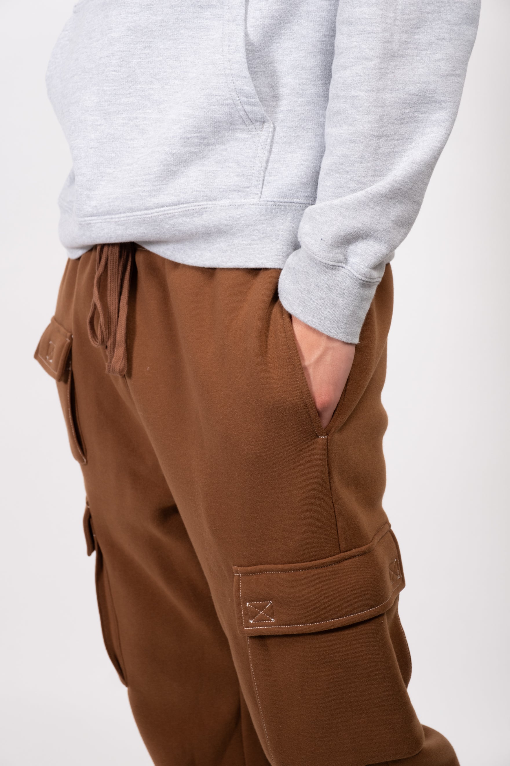 Everyday Wear Cargo Sweatpant for Men #color_toffee