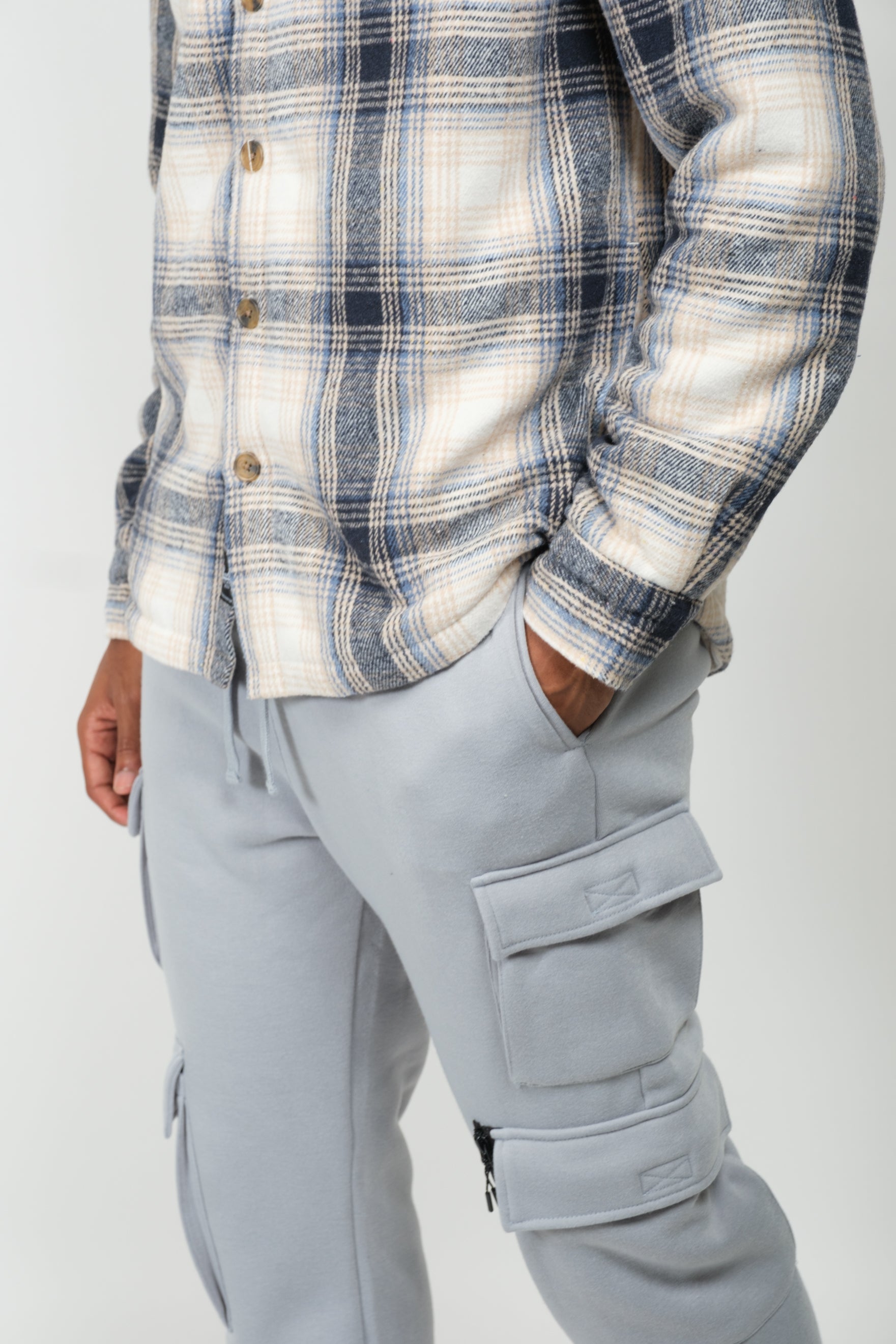 Men's Fleece Utility Cargo Sweatpant
#color_quarry