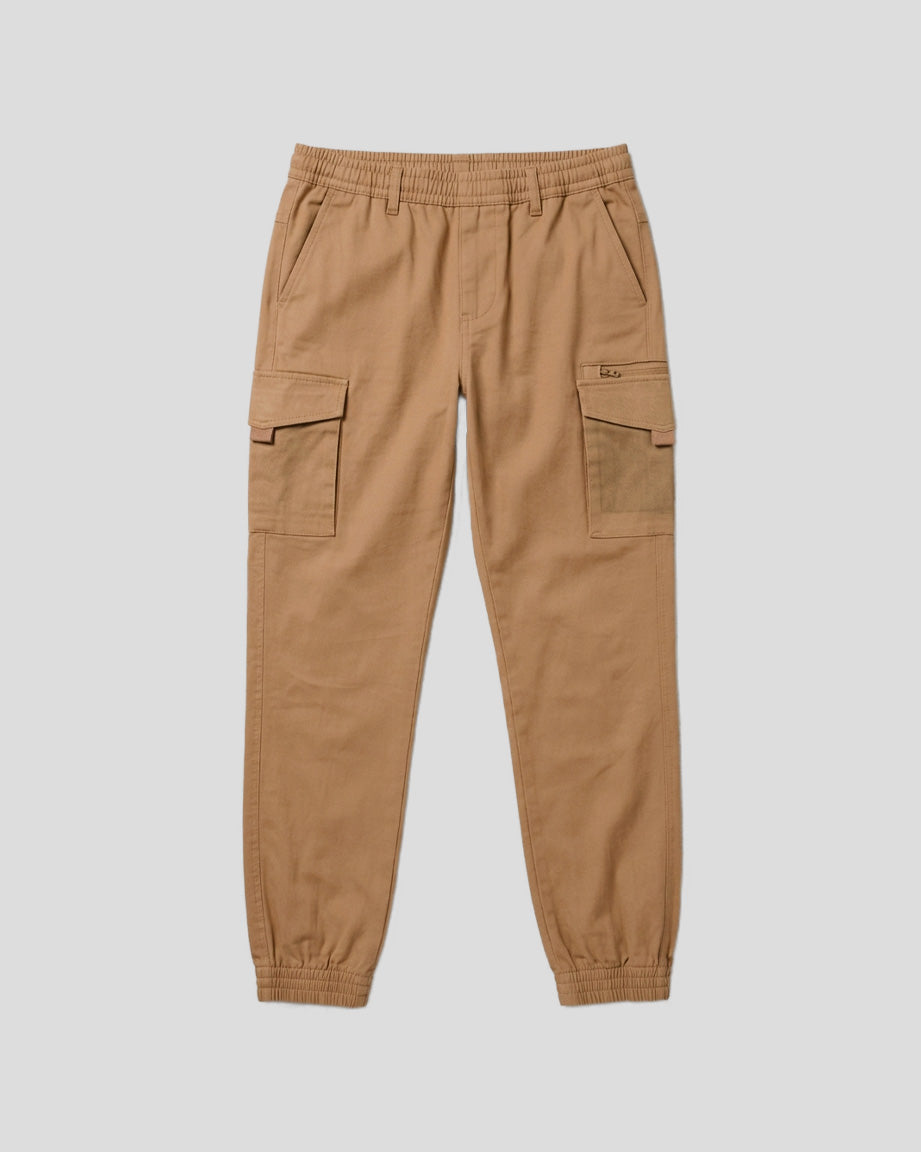 Cargo Pocket Zip Twill Jogger | Brooklyn Cloth