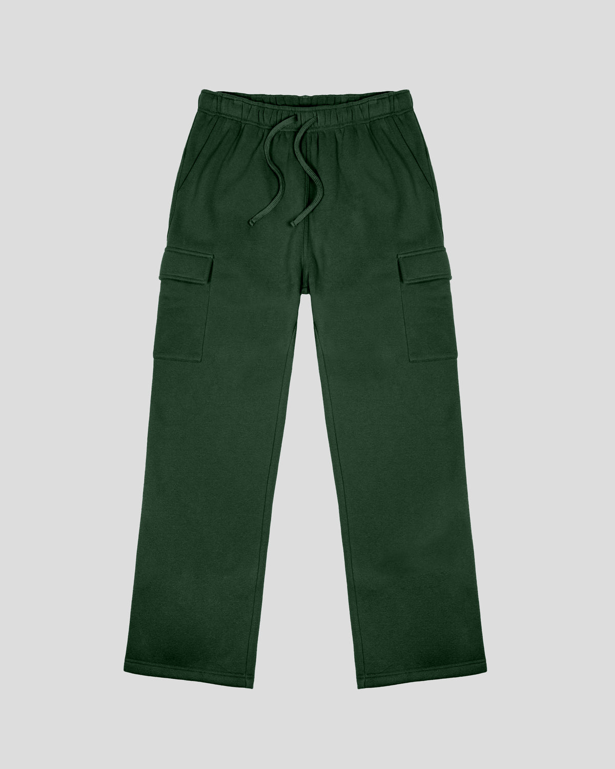 Heavy Weight Open Hem Cargo Sweatpants in Dark spruce