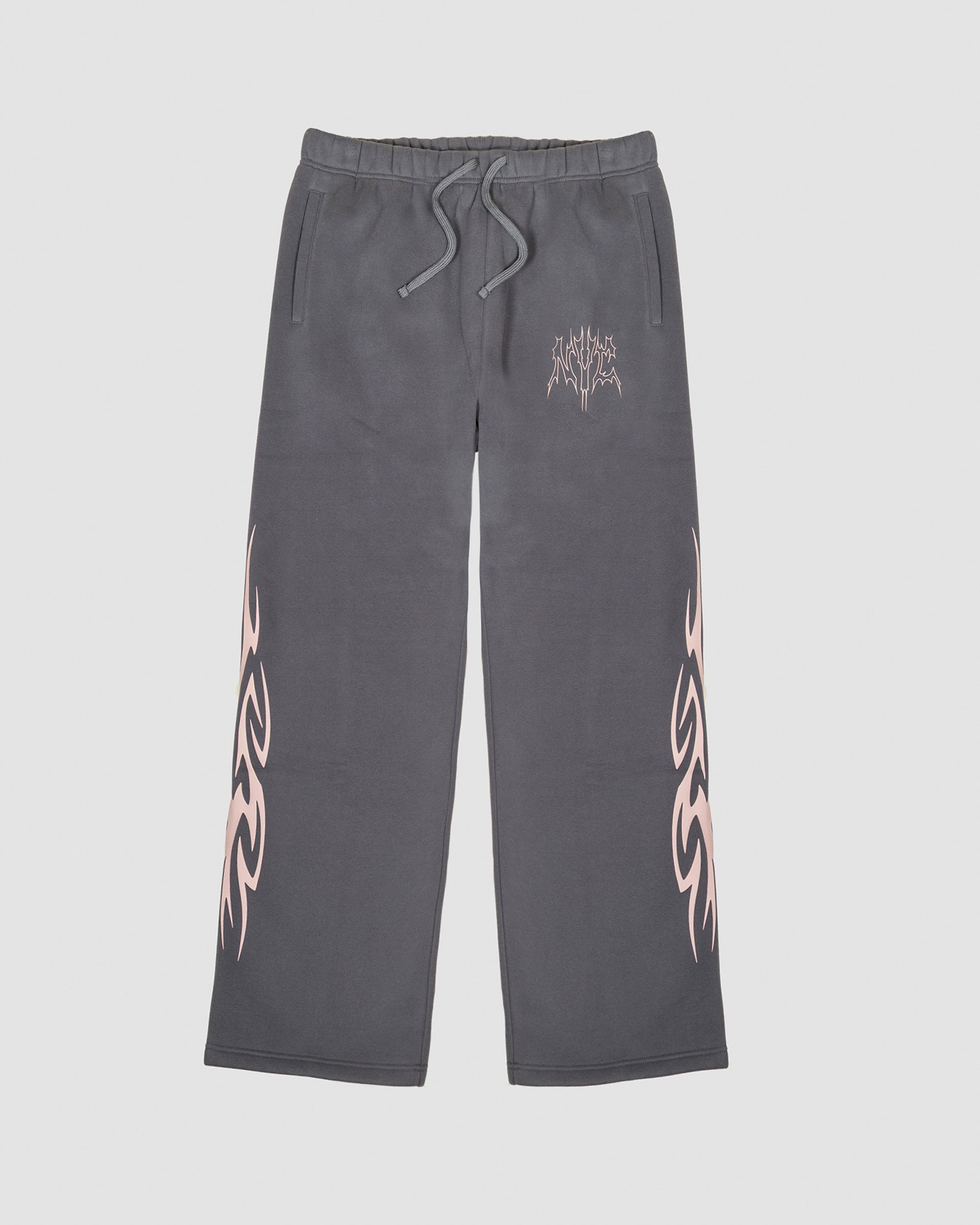 Heavy Weight NYC Core Relaxed Fit Fleece Sweatpants in Steel grey