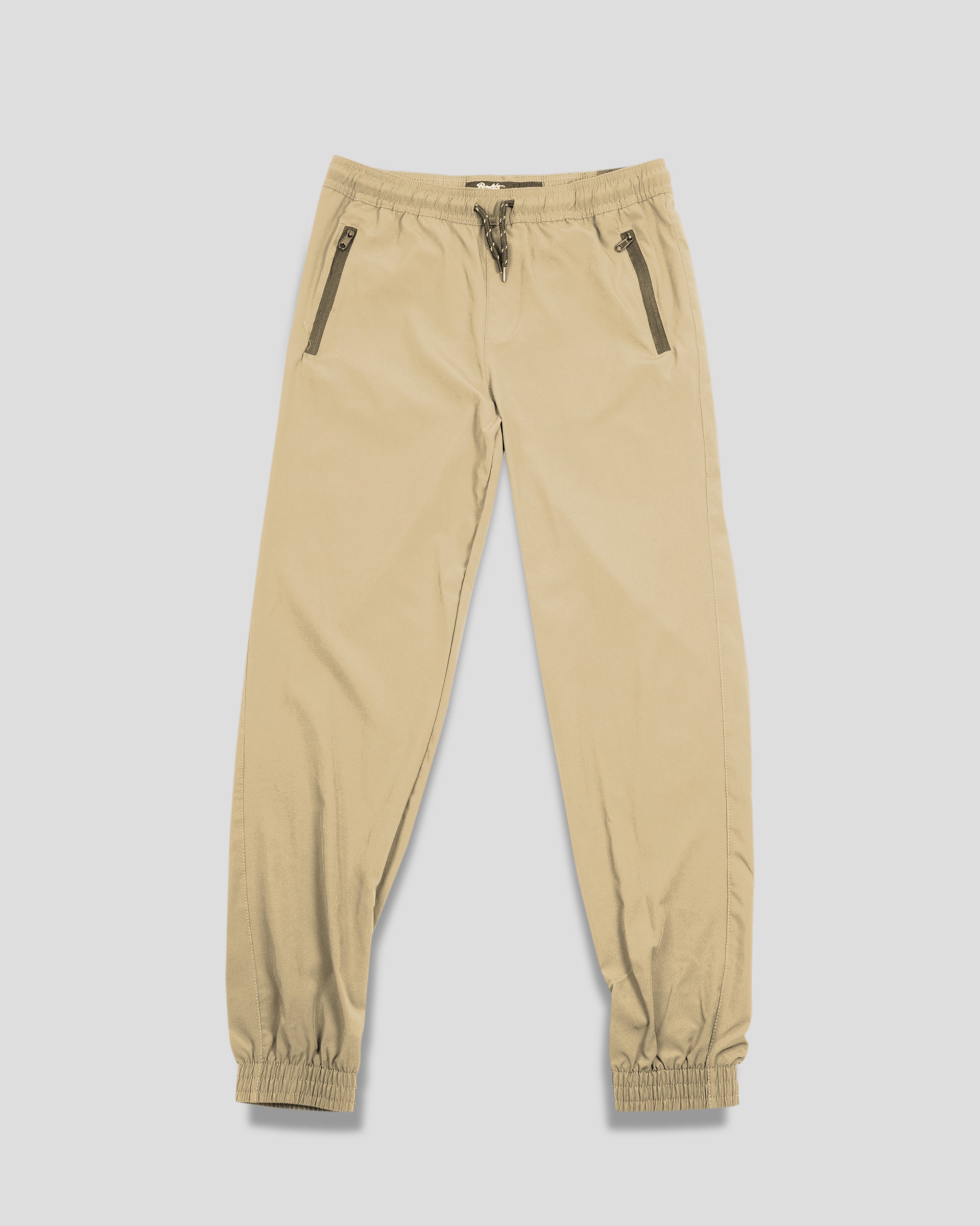 Kids 4-Way Stretch Zip Pocket Jogger
Kids tobacco joggers, 4-way stretch, zip pocket jogger, with drawstring for adjustable waist. #color_khaki