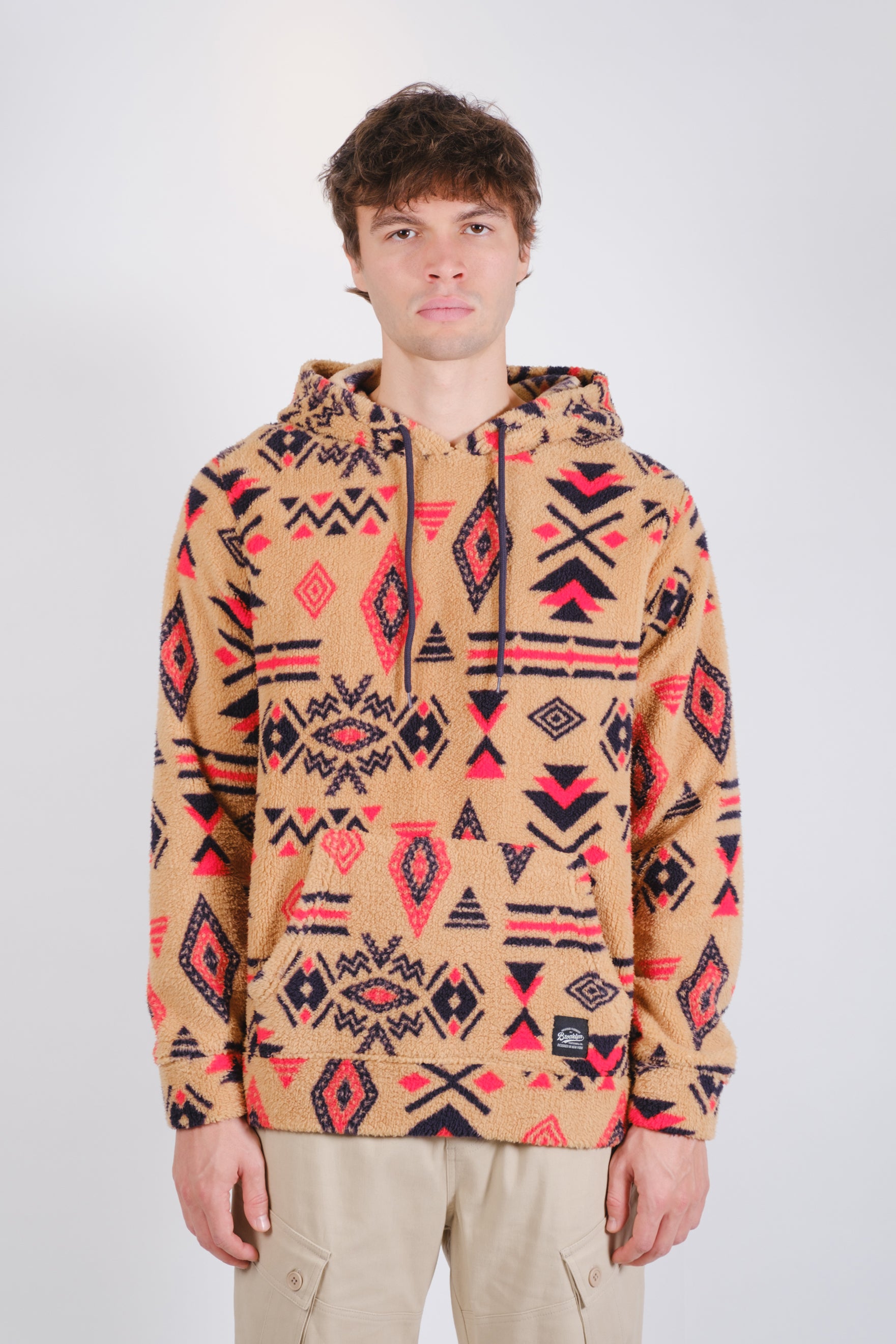 Tribal Sherpa Hoodie
 #color_camel