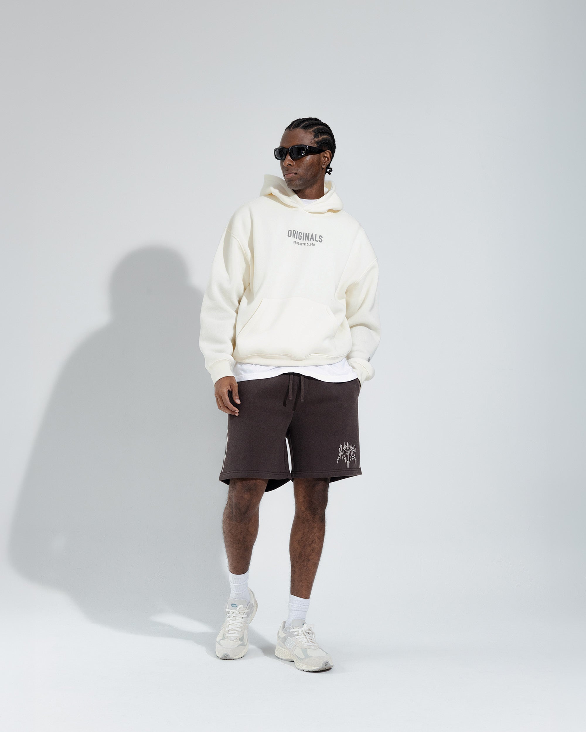 Originals Fleece Hoodie in Cream