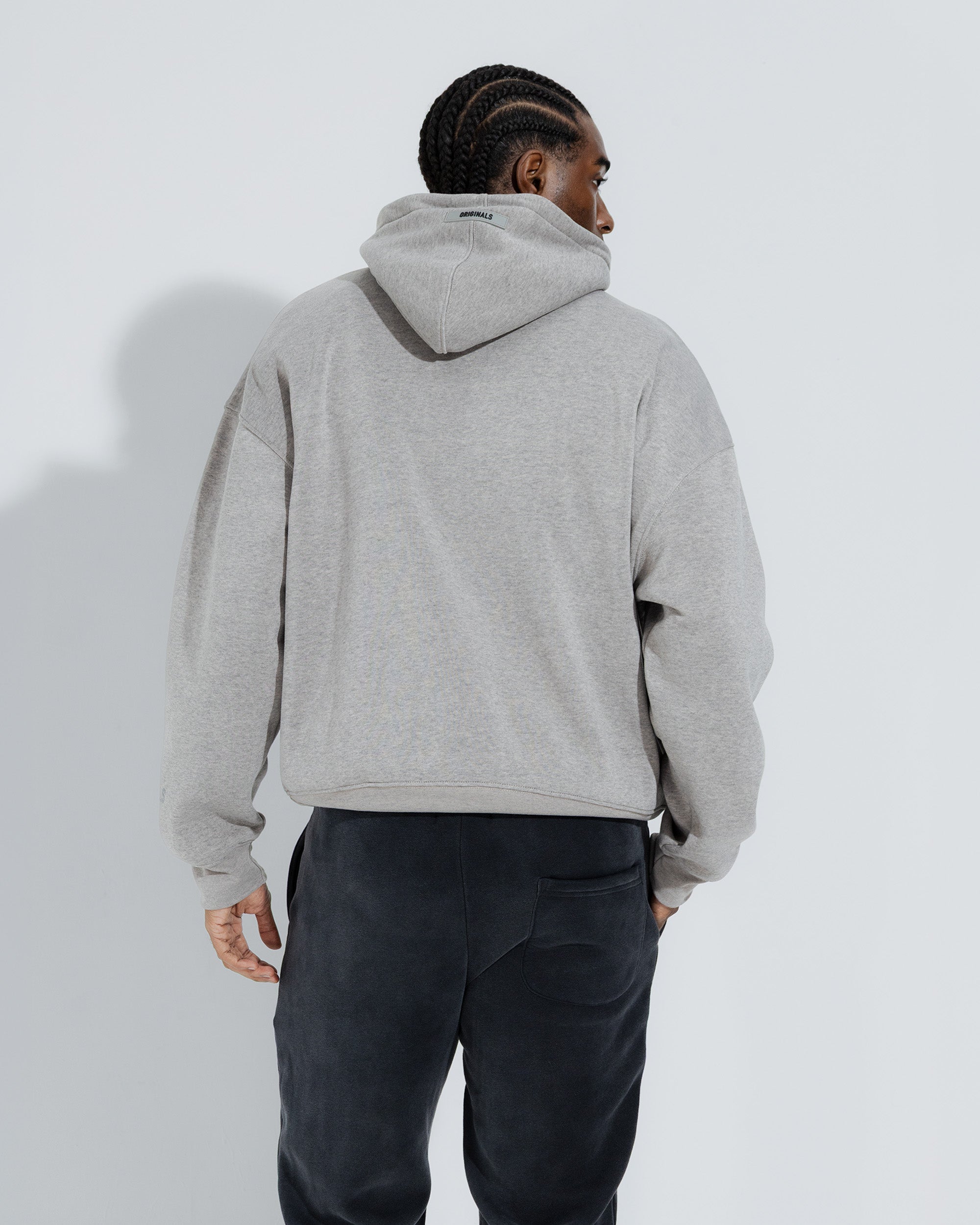 Originals Fleece Hoodie in Dark oatmeal heather