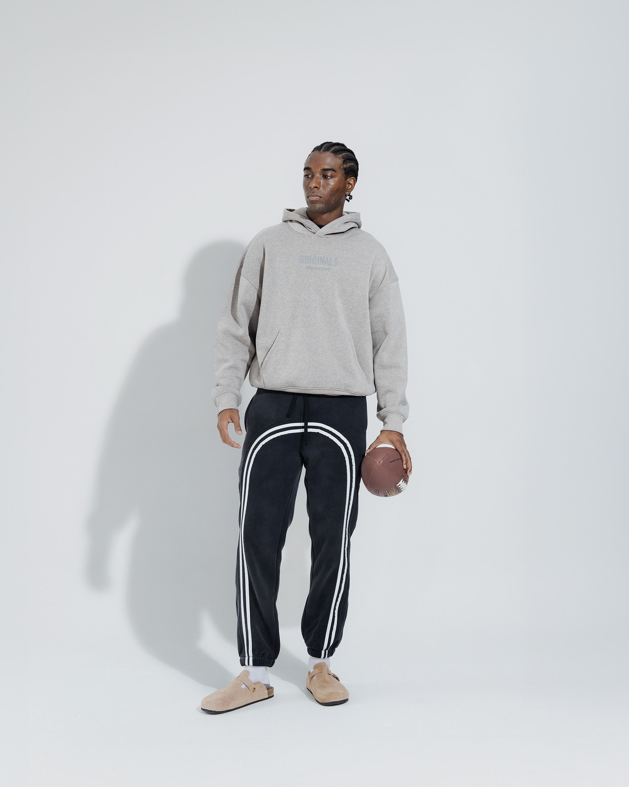 Originals Fleece Hoodie in Dark oatmeal heather
