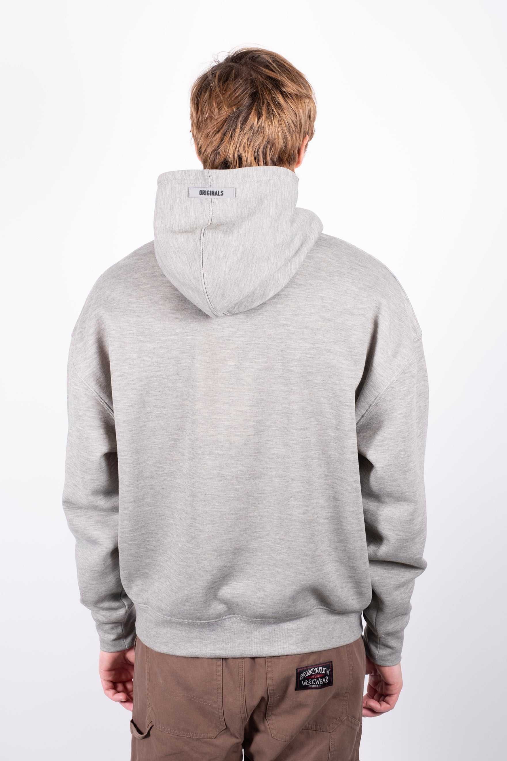 Men's  Fleece Hoodie #color_dark oatmeal heather