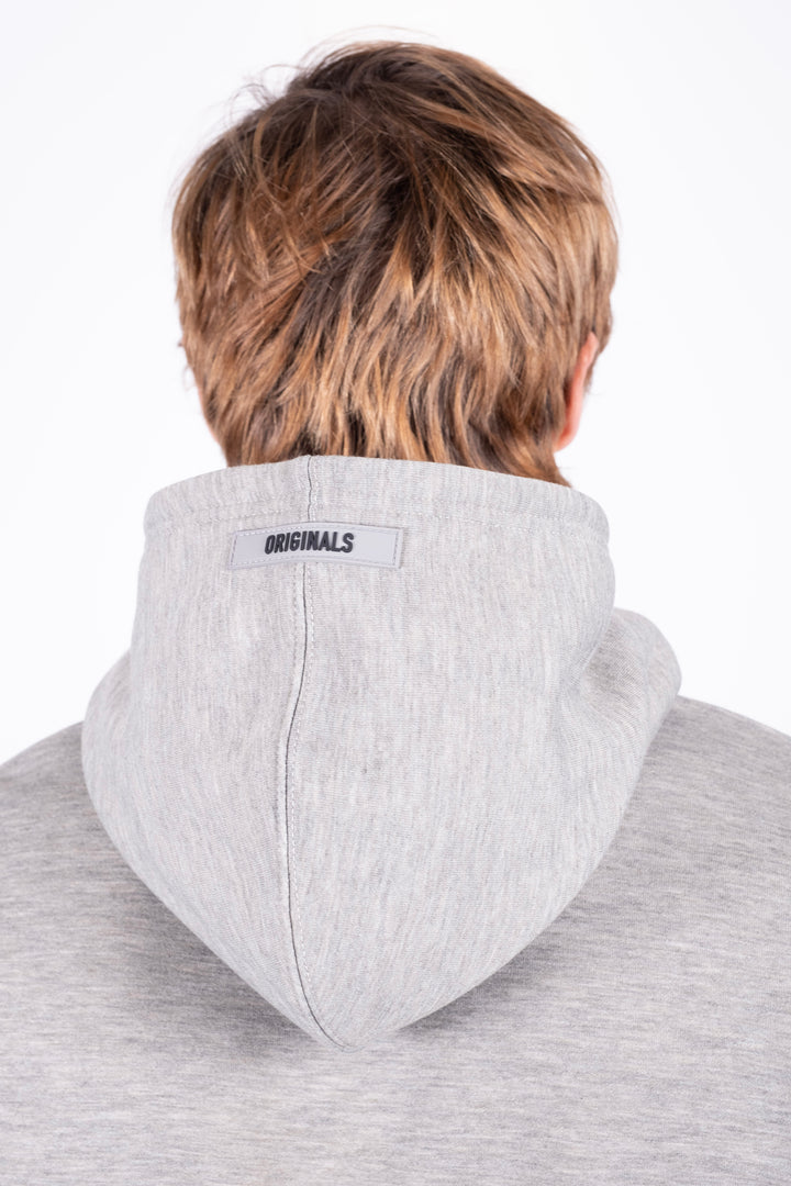 Men's Oversized Fleece Hoodie #color_dark-oatmeal-heather