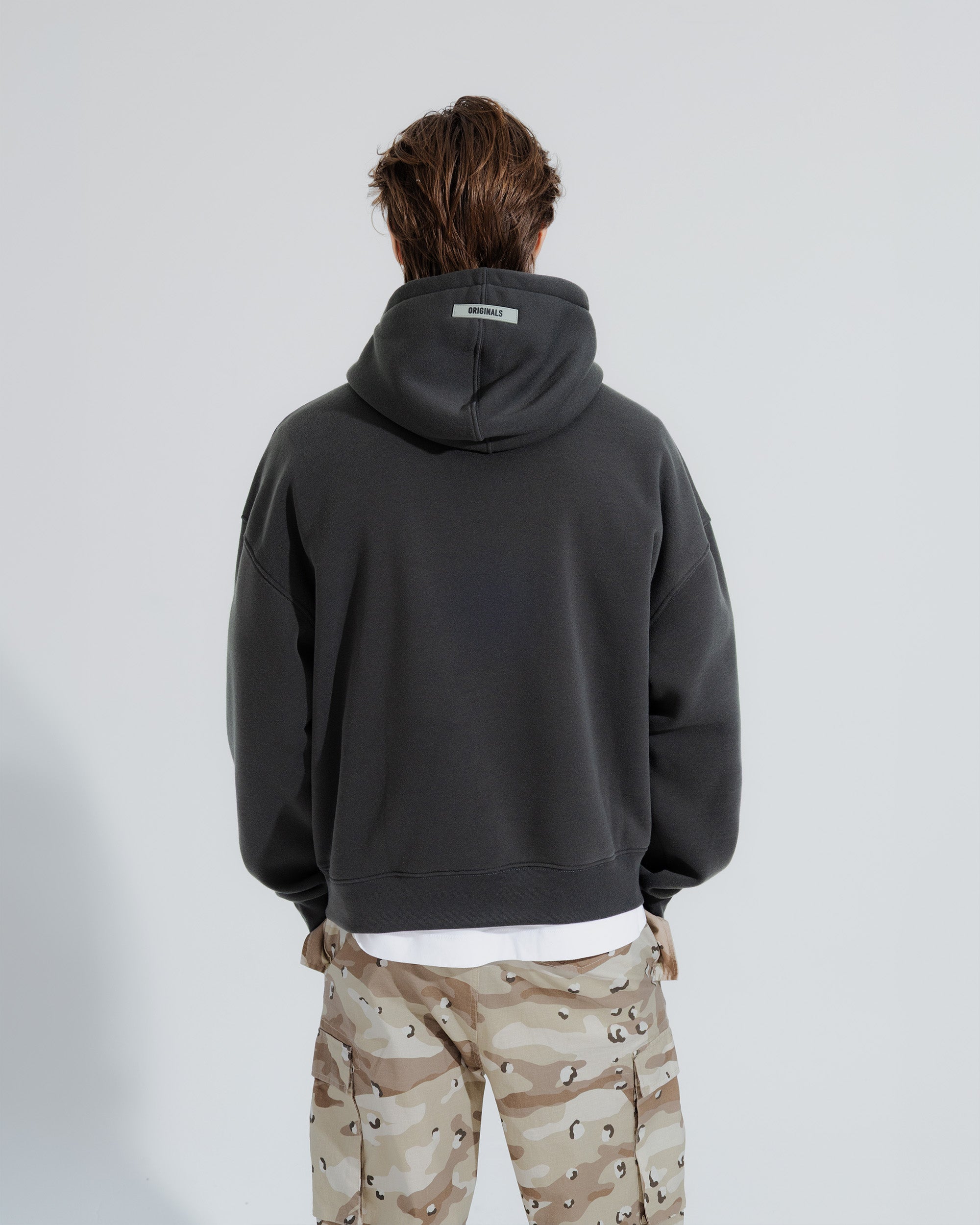 Originals Fleece Hoodie in Dusty black