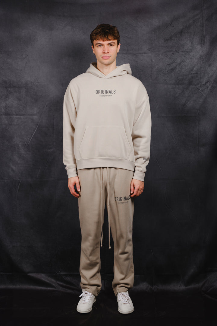 Men's fleece hoodie 
#color_pumice-stone