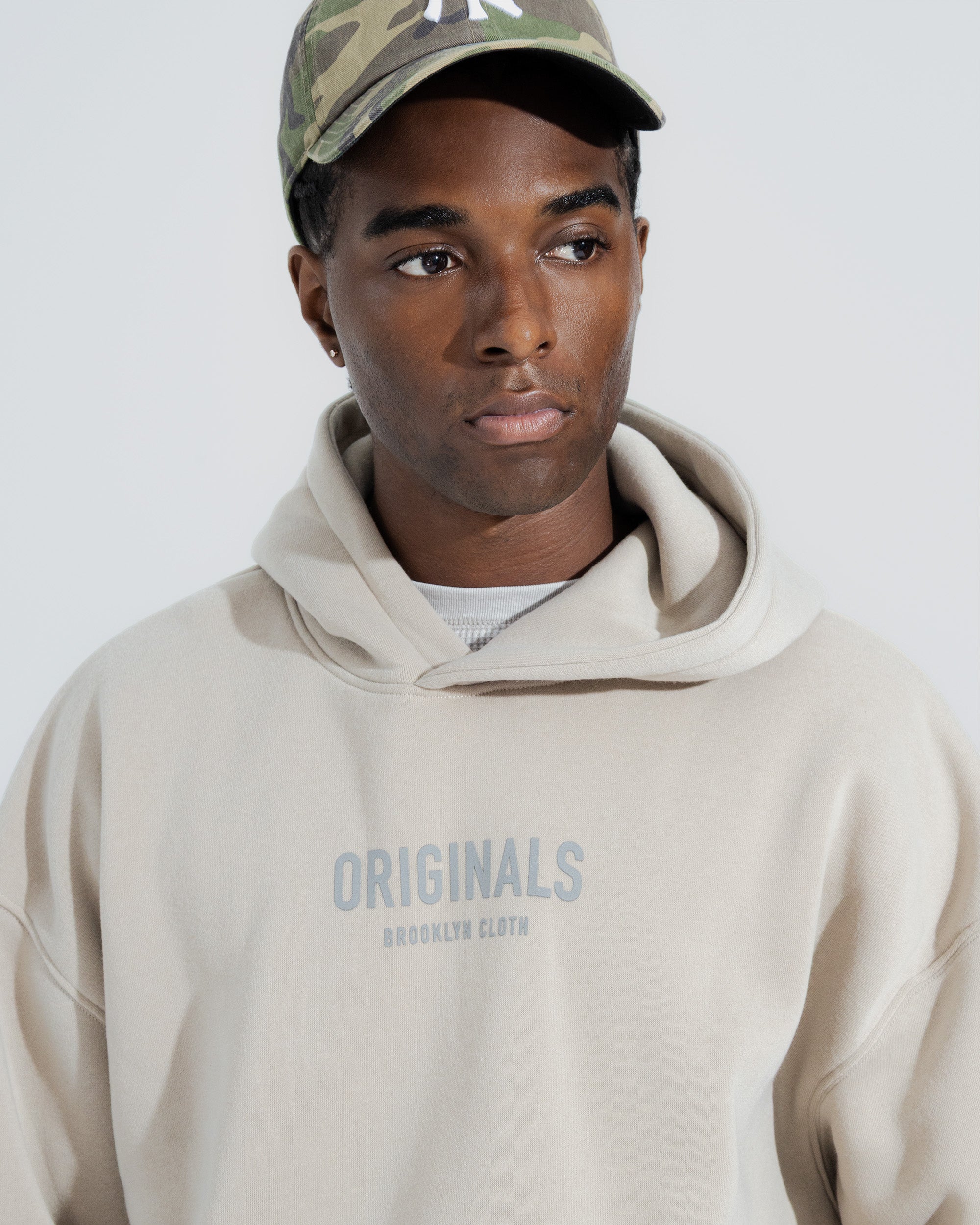 Originals Fleece Hoodie in Pumice stone