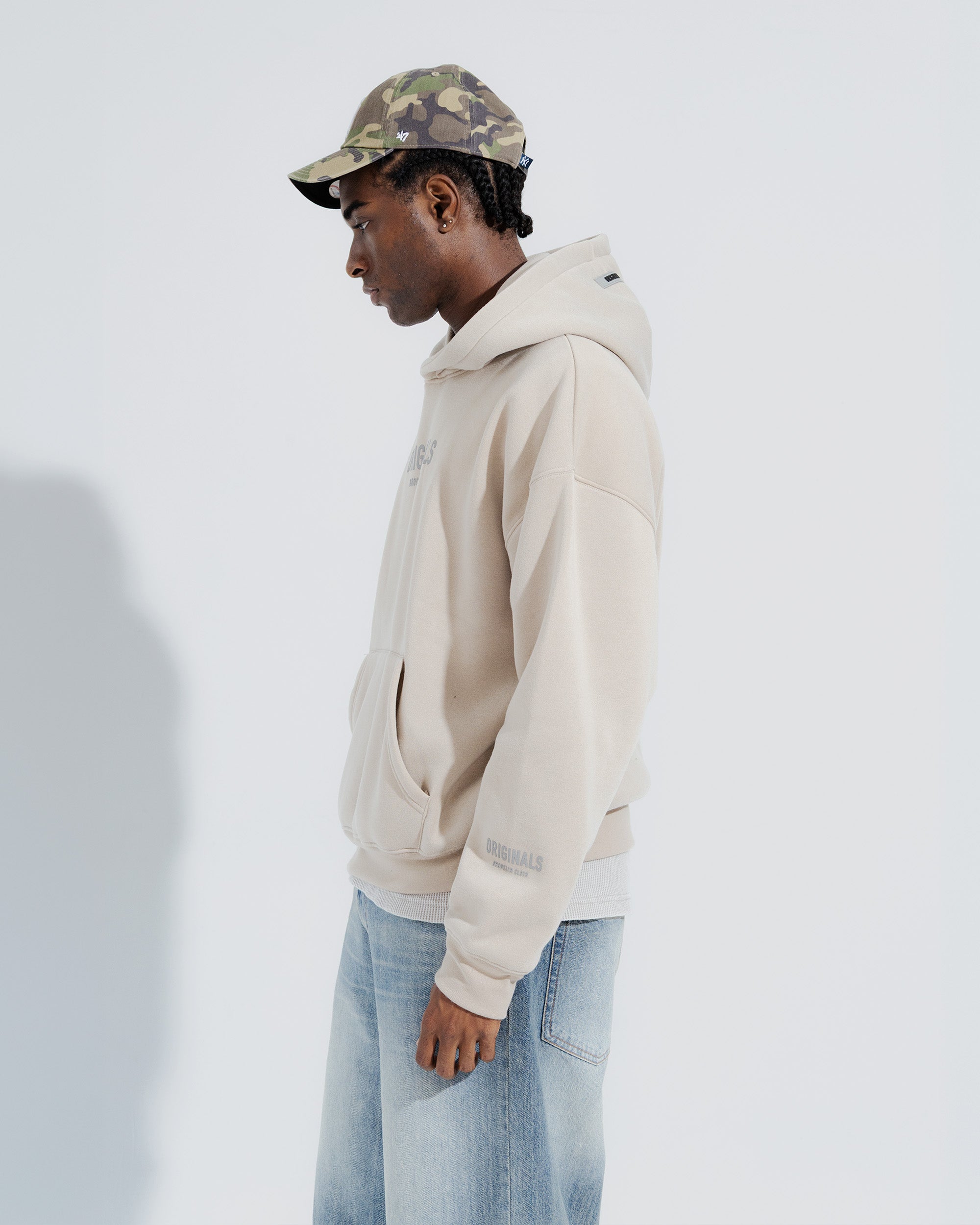 Originals Fleece Hoodie in Pumice stone