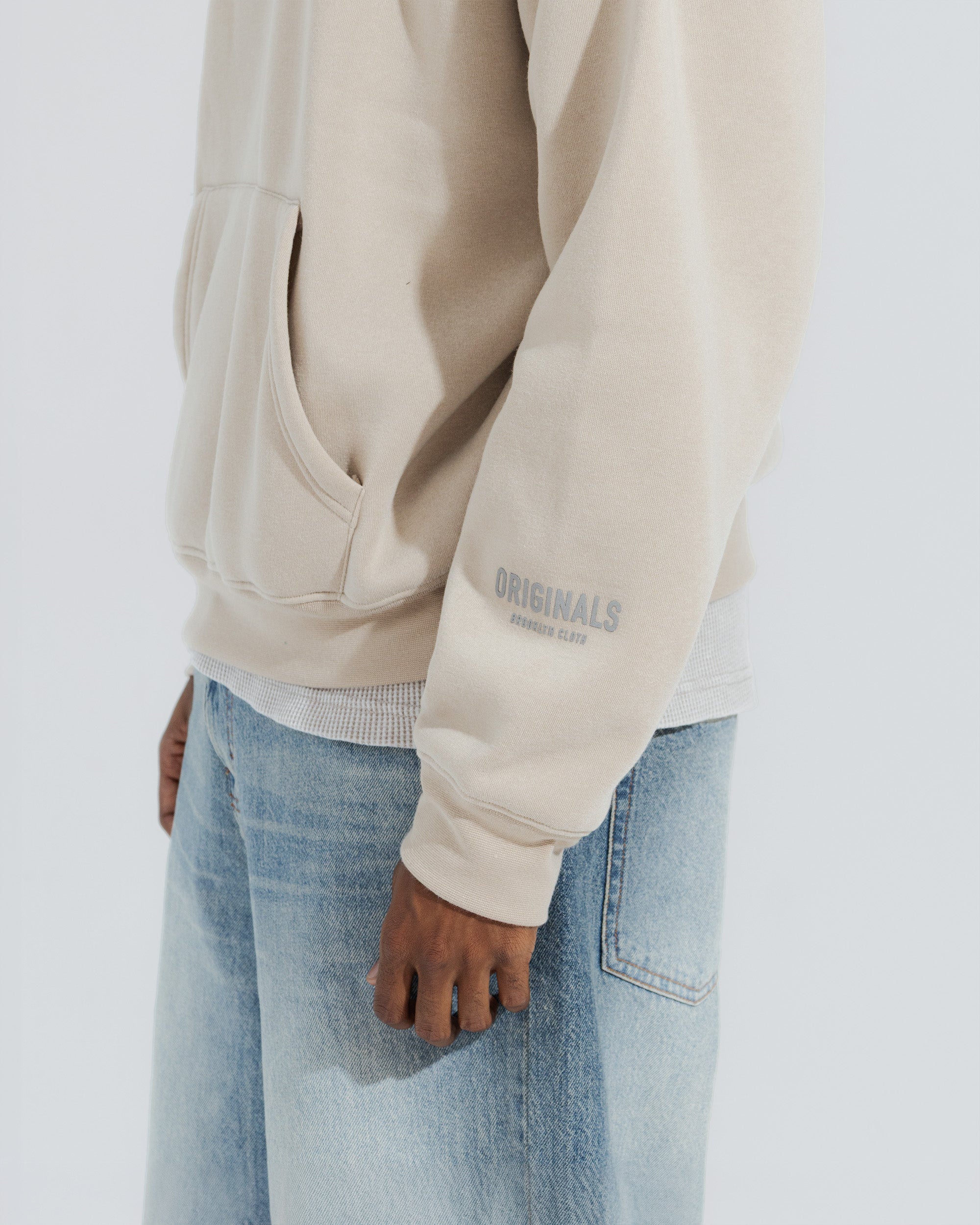 Originals Fleece Hoodie in Pumice stone