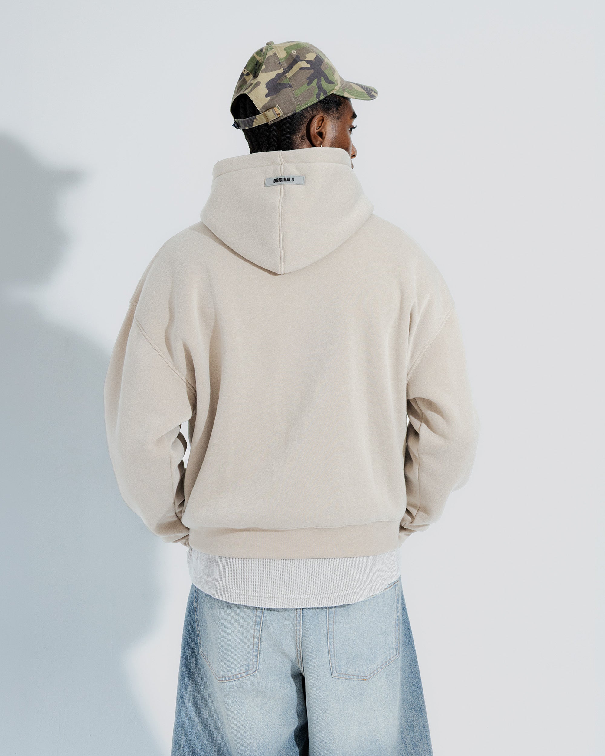 Originals Fleece Hoodie in Pumice stone