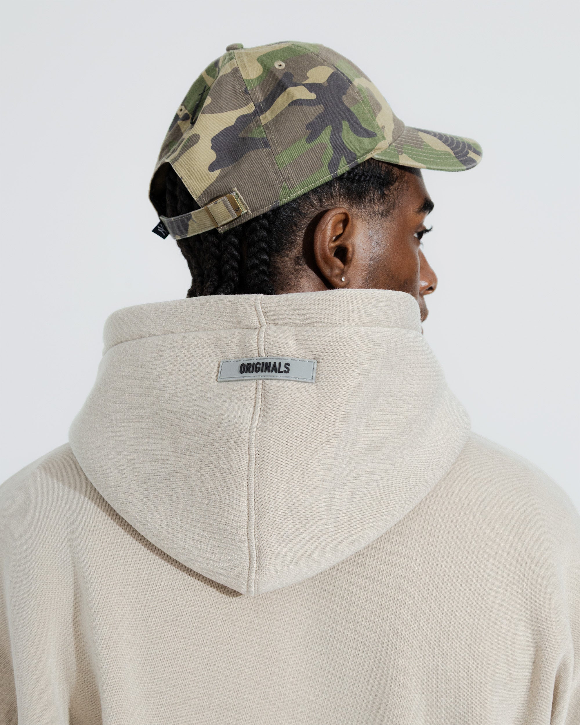 Originals Fleece Hoodie in Pumice stone