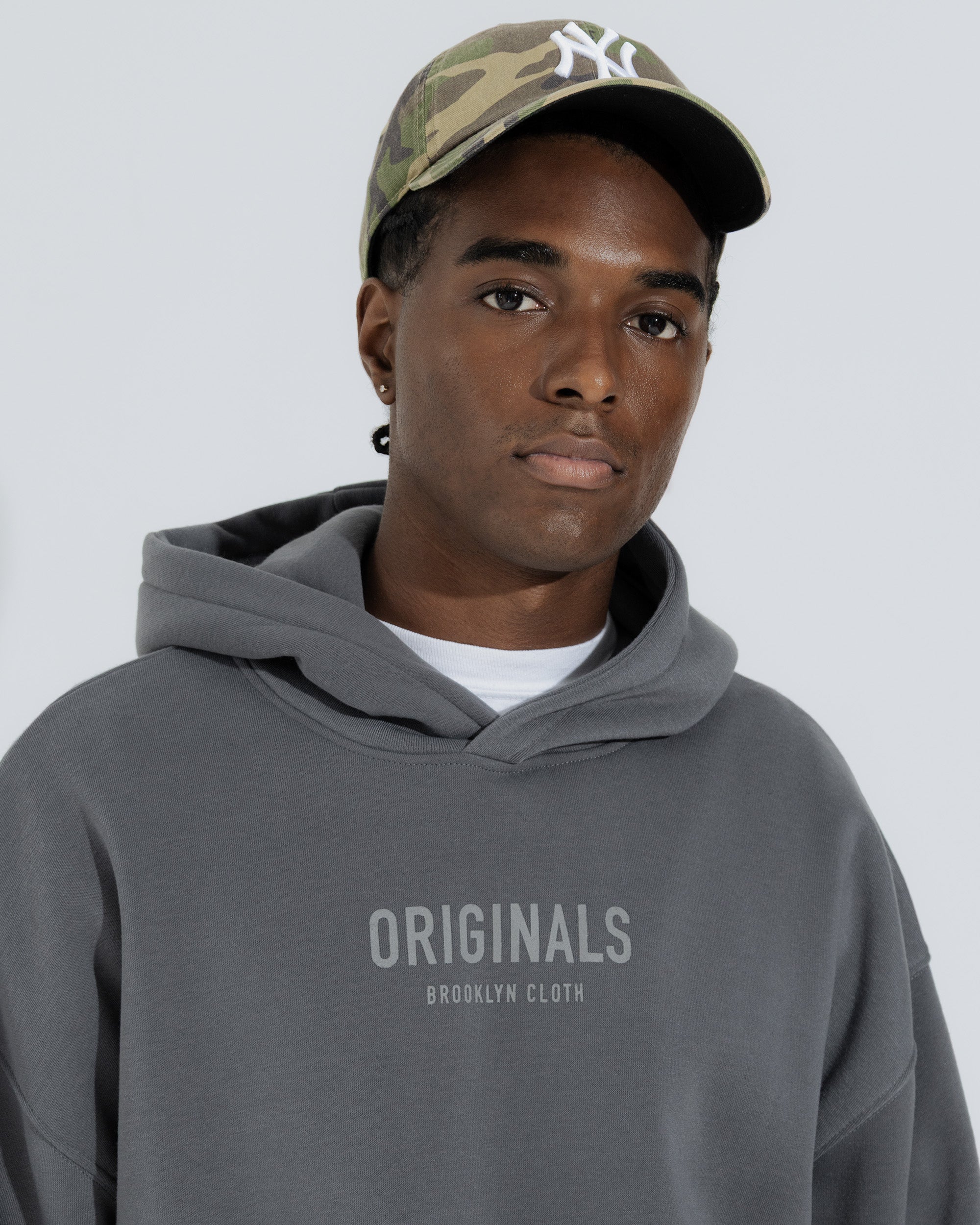 Originals Fleece Hoodie in Steel grey