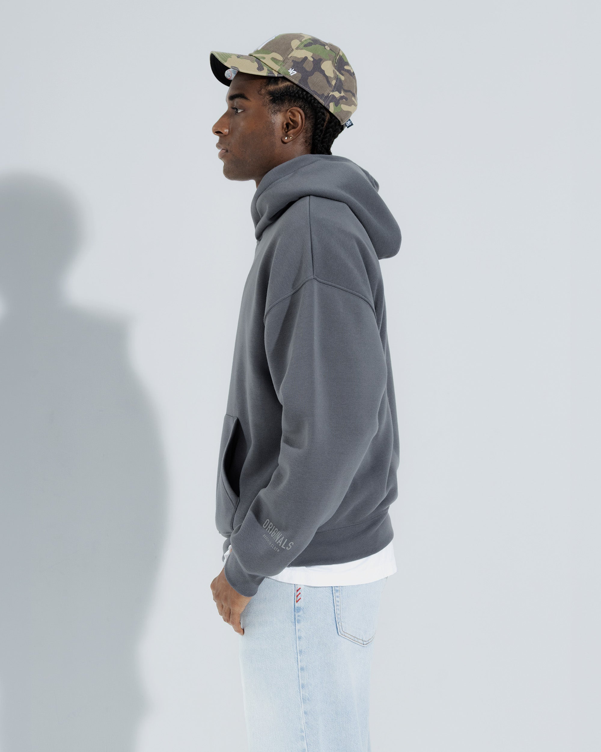 Originals Fleece Hoodie in Steel grey
