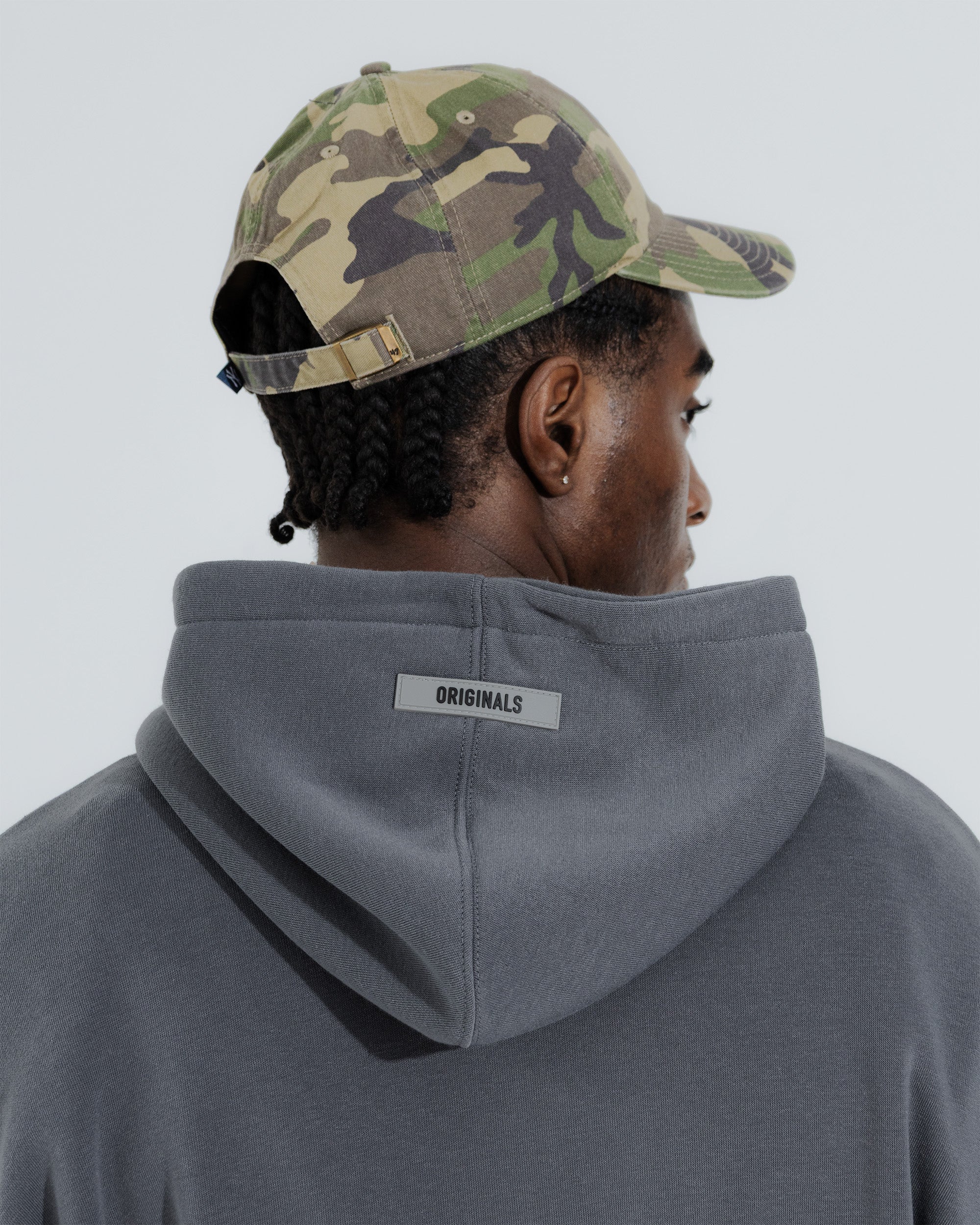 Originals Fleece Hoodie in Steel grey