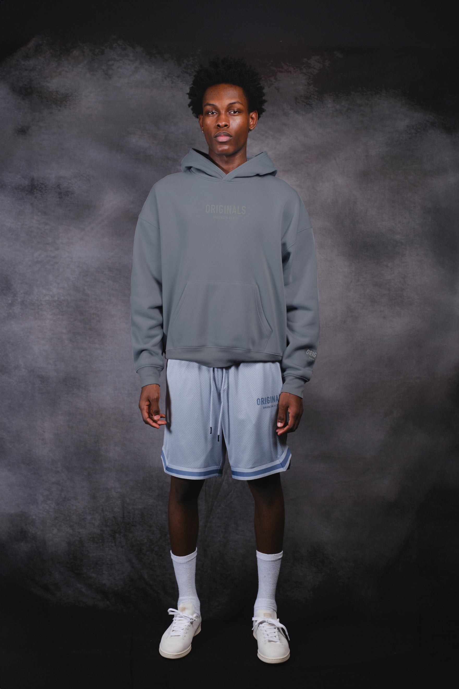 Basic Fleece Originals Hoodie 
#color_steel grey