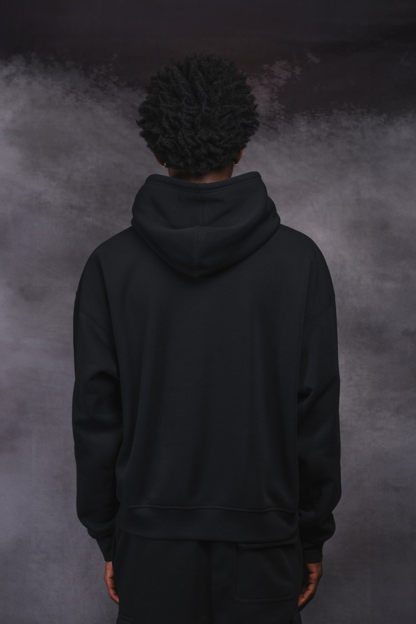 Originals Nylon Cargo Pocket Hoodie. #color_black